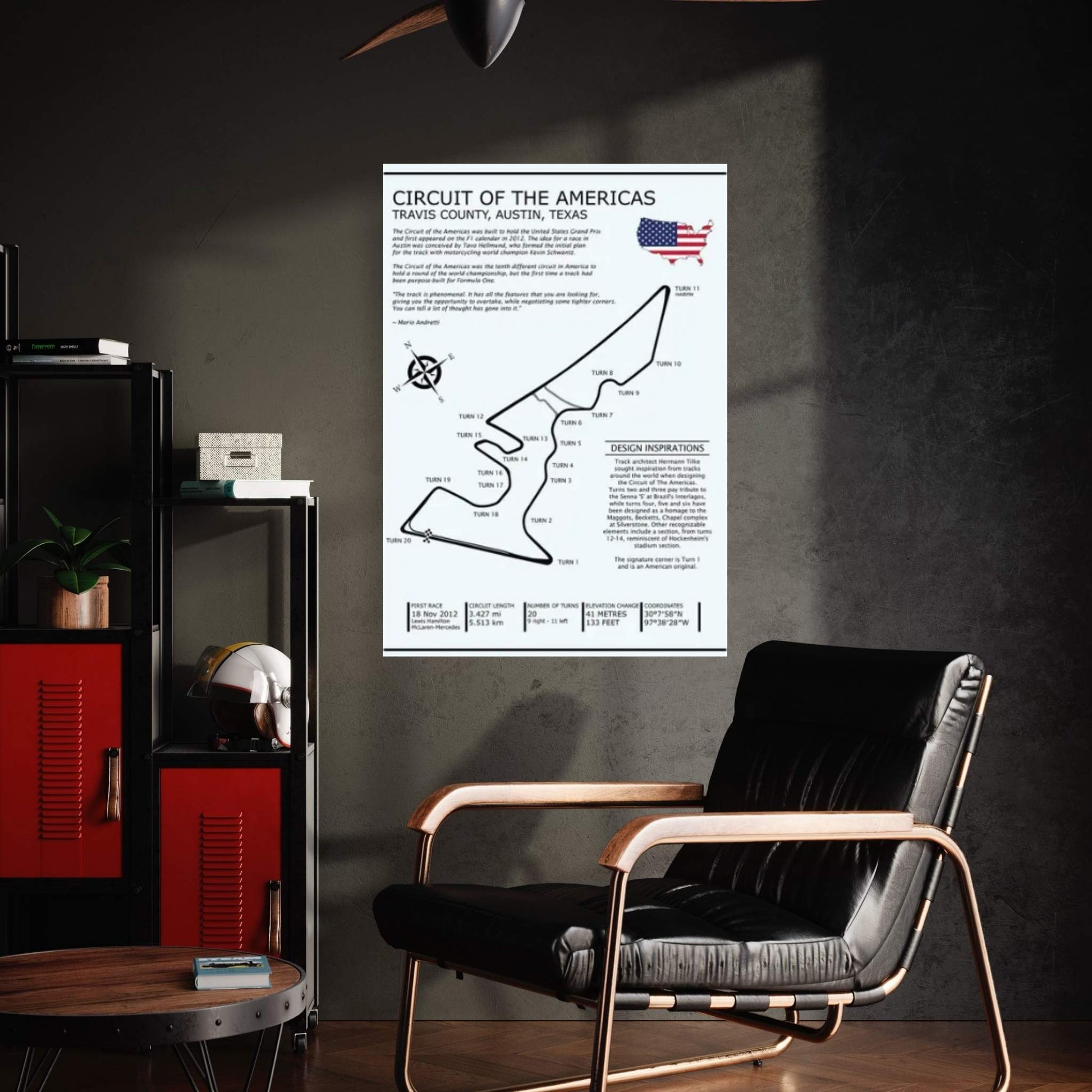 Circuit OfThe Americas Canvas Wall Art - Y Canvas