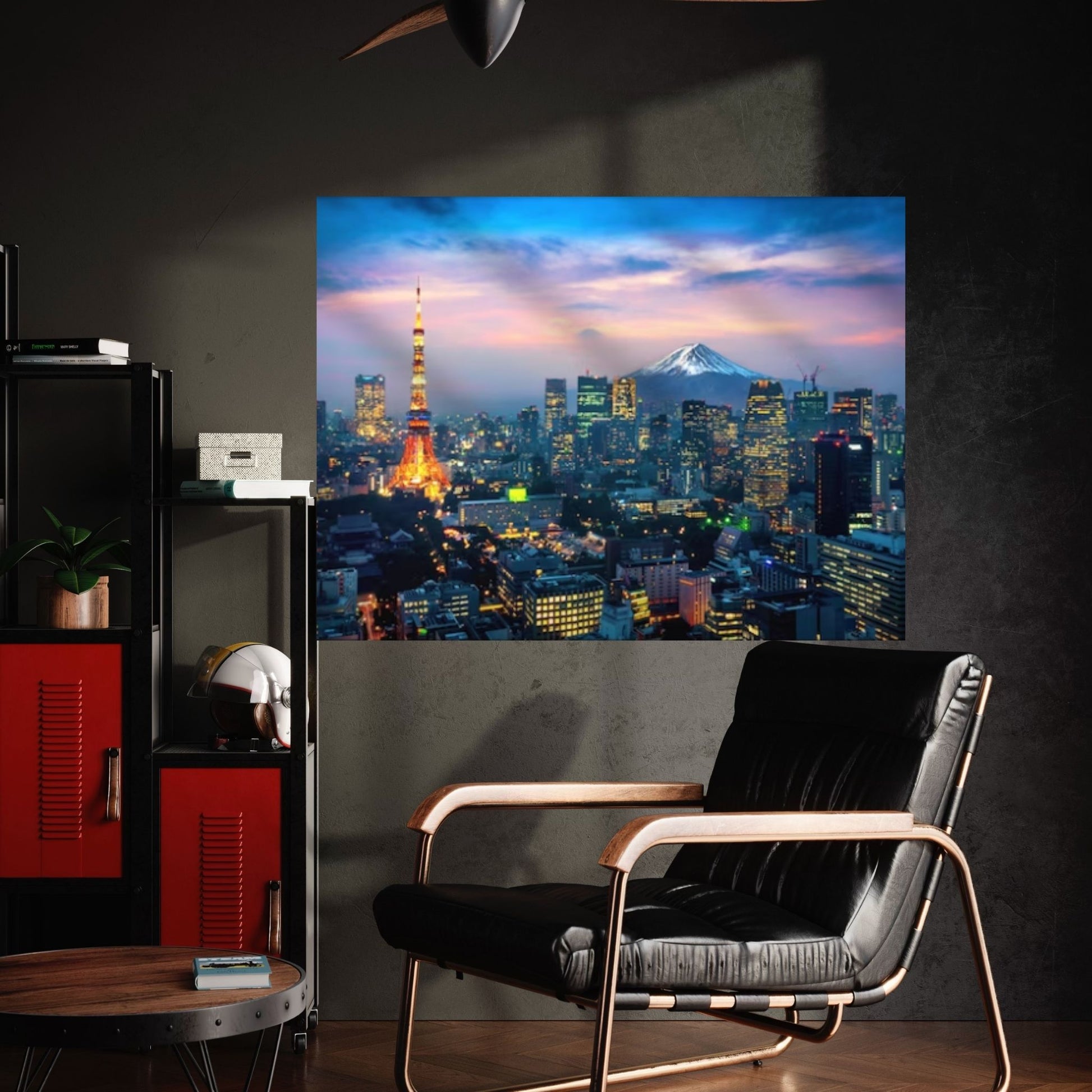 Night Tokyo Canvas Wall Art, Tokyo Poster, Tokyo Photo Japan Cityscape, Tokyo Skyline Canvas Art - Y Canvas