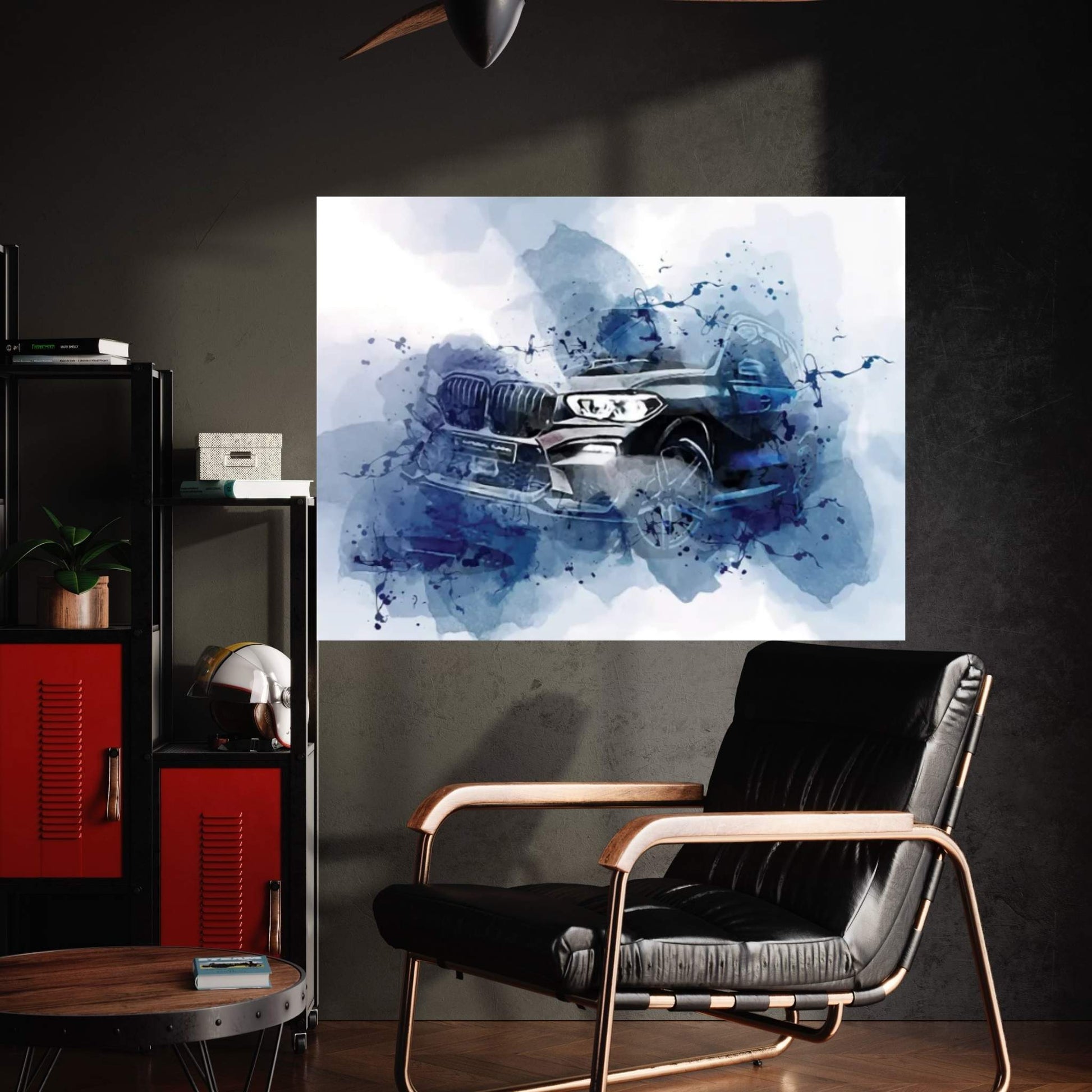 BMW X5 Nightscapes 2021 Canvas Wall Art - Y Canvas