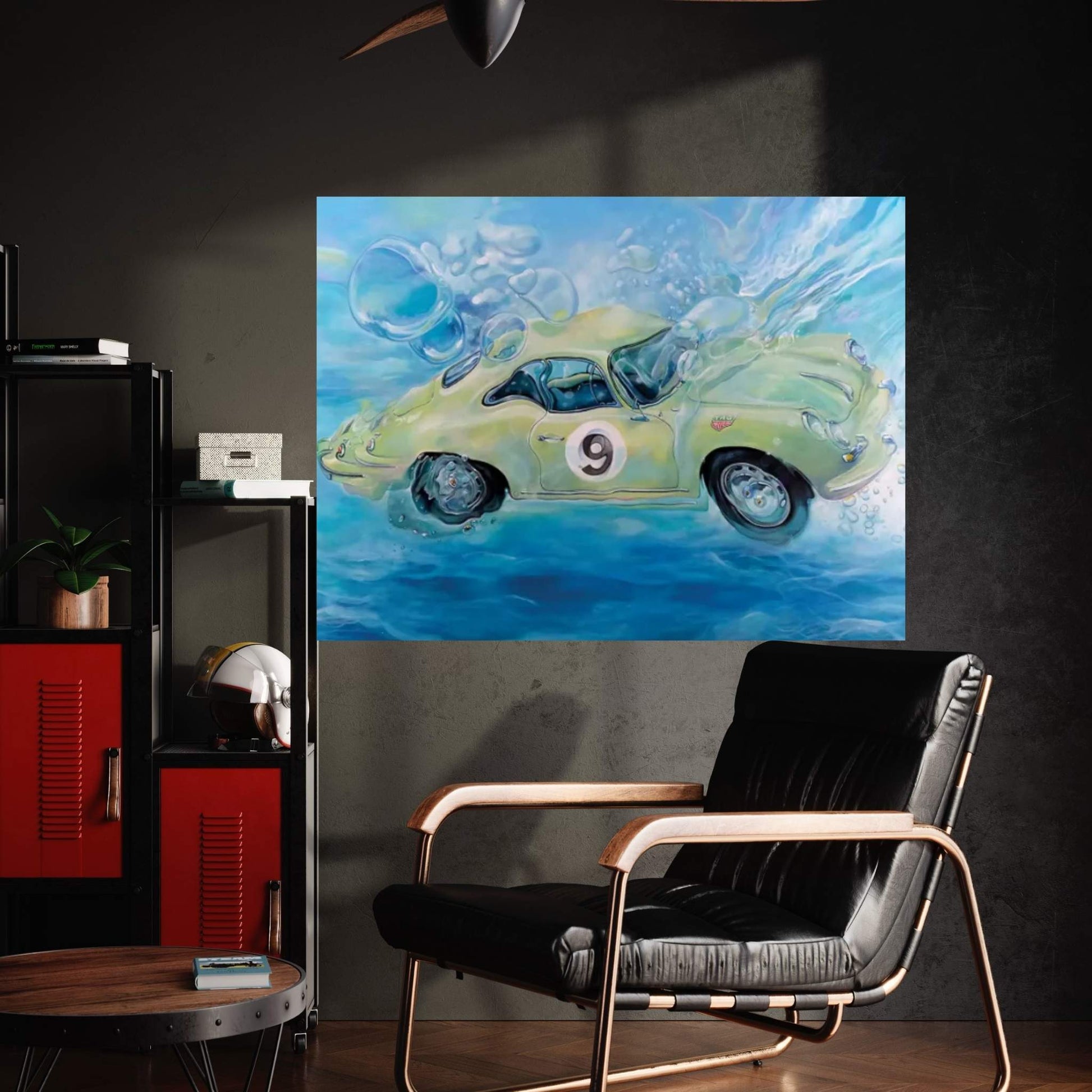 Porsche No. 9 Canvas Wall Art - Y Canvas