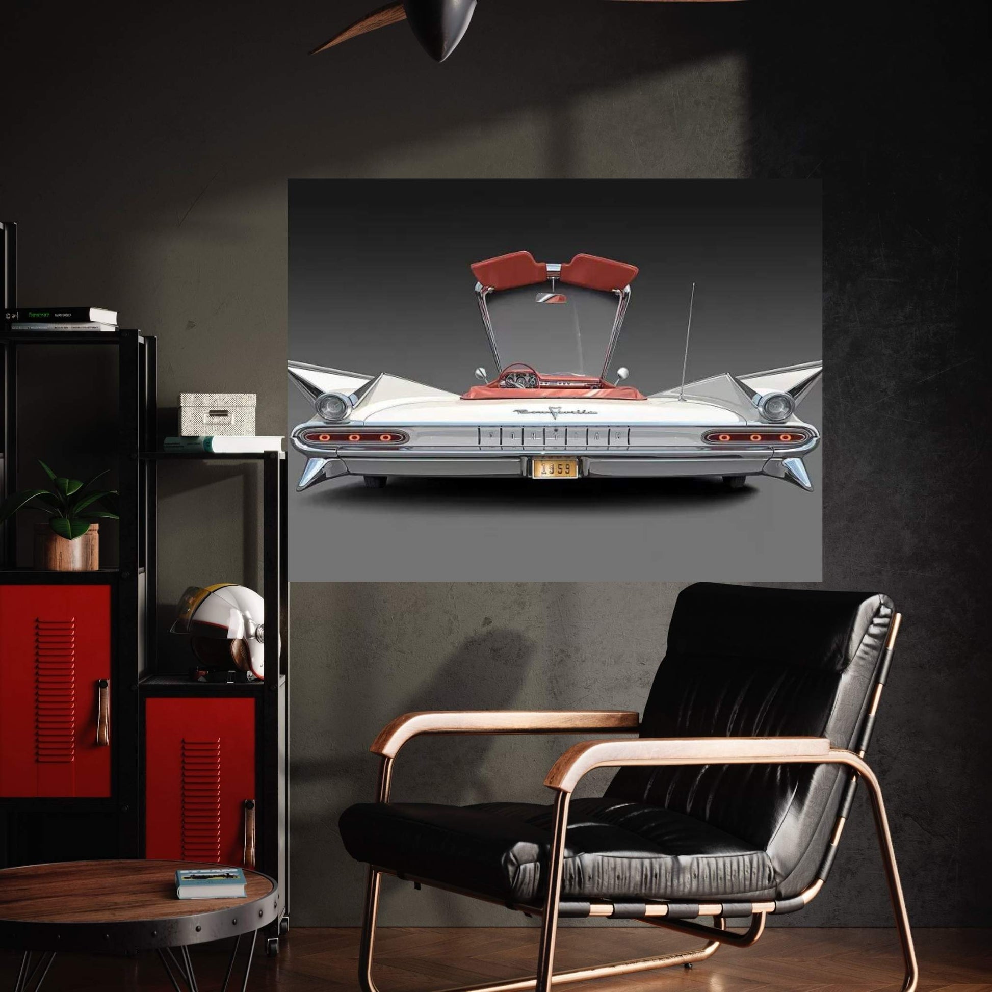 1959 Pontiac Bonneville Canvas Wall Art - Y Canvas