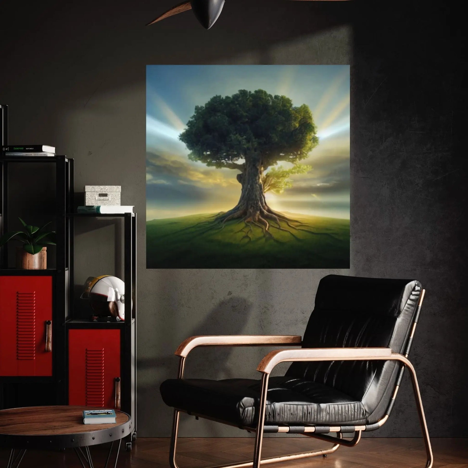 Landscape Tree On Canvas Print Wall Art Abstract Oil Tree Artwork Contemporary Tree Art Modern Tree Paintings - Y Canvas