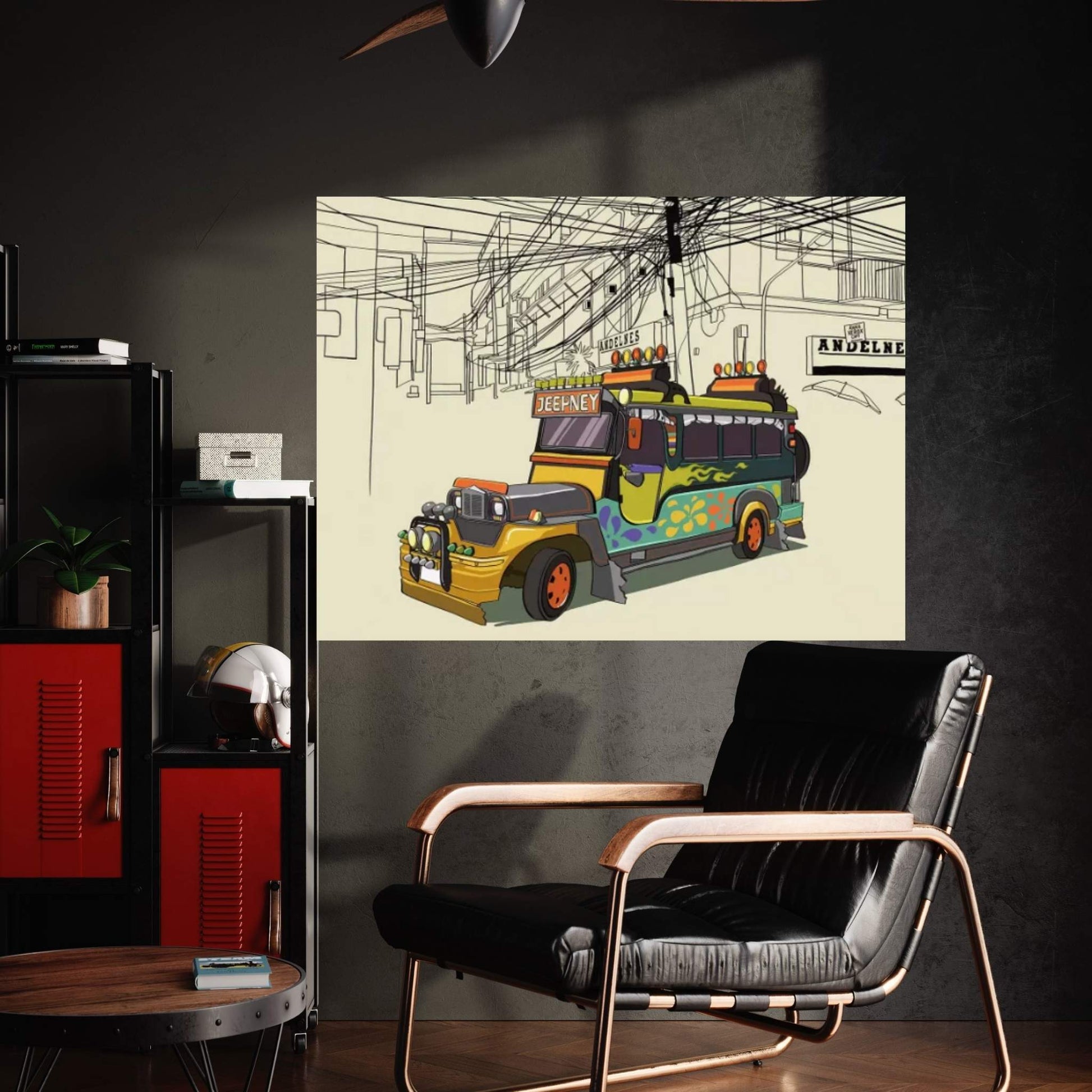 Philippines - Jeepney Canvas Wall Art - Y Canvas