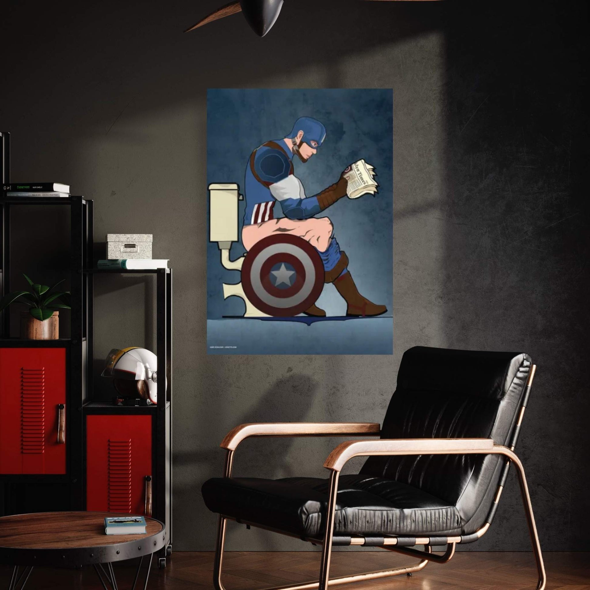 Captian America Canvas Wall Art - Y Canvas