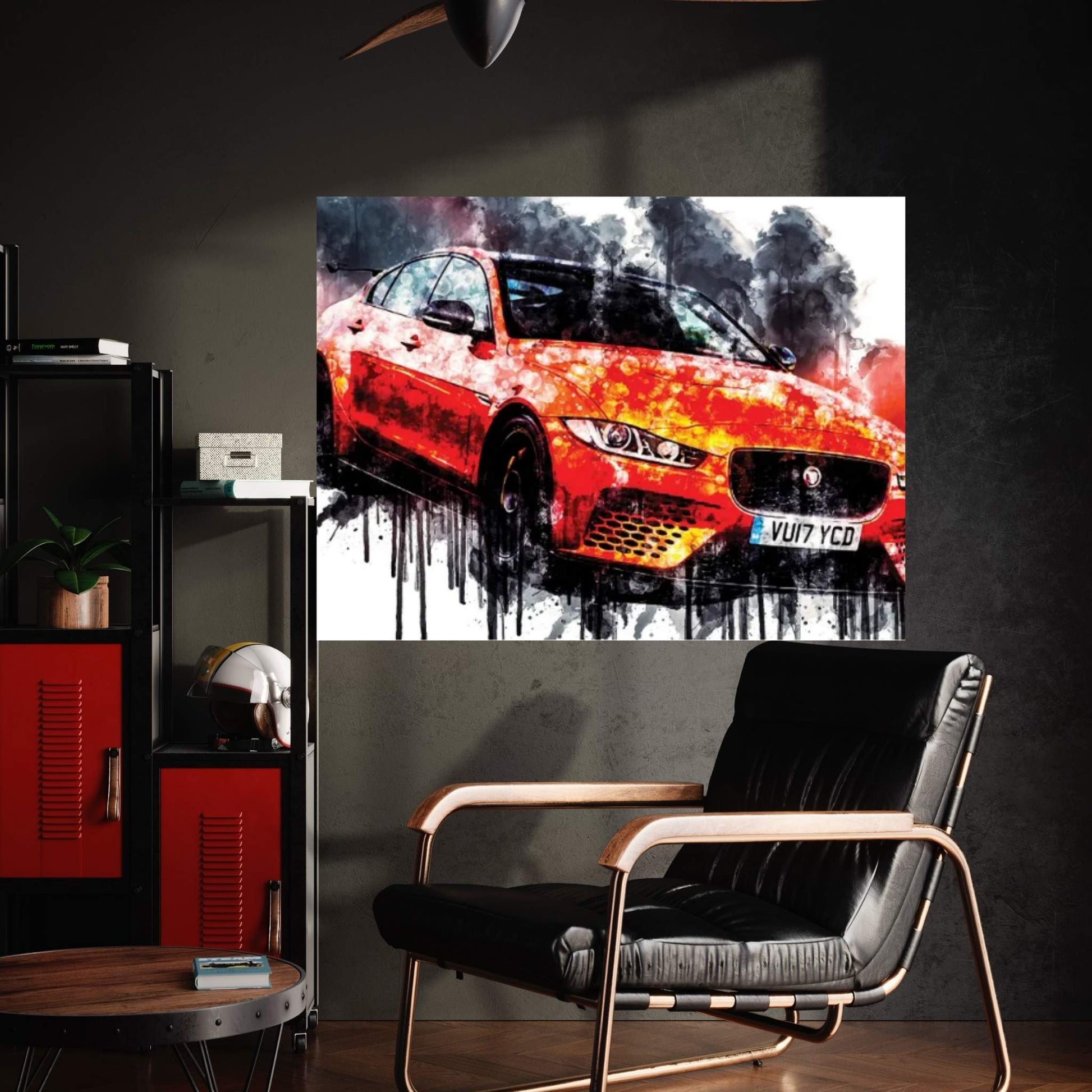 Car 2018 Jaguar XE SV Canvas Wall Art - Y Canvas