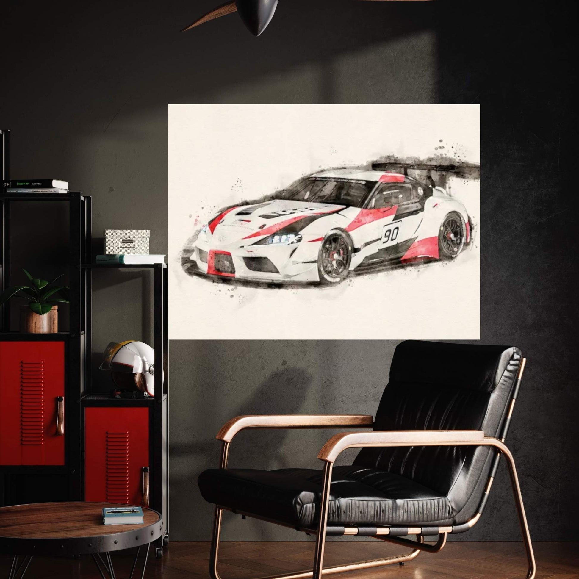 Toyota GR Supra Racing V II Canvas Wall Art - Y Canvas