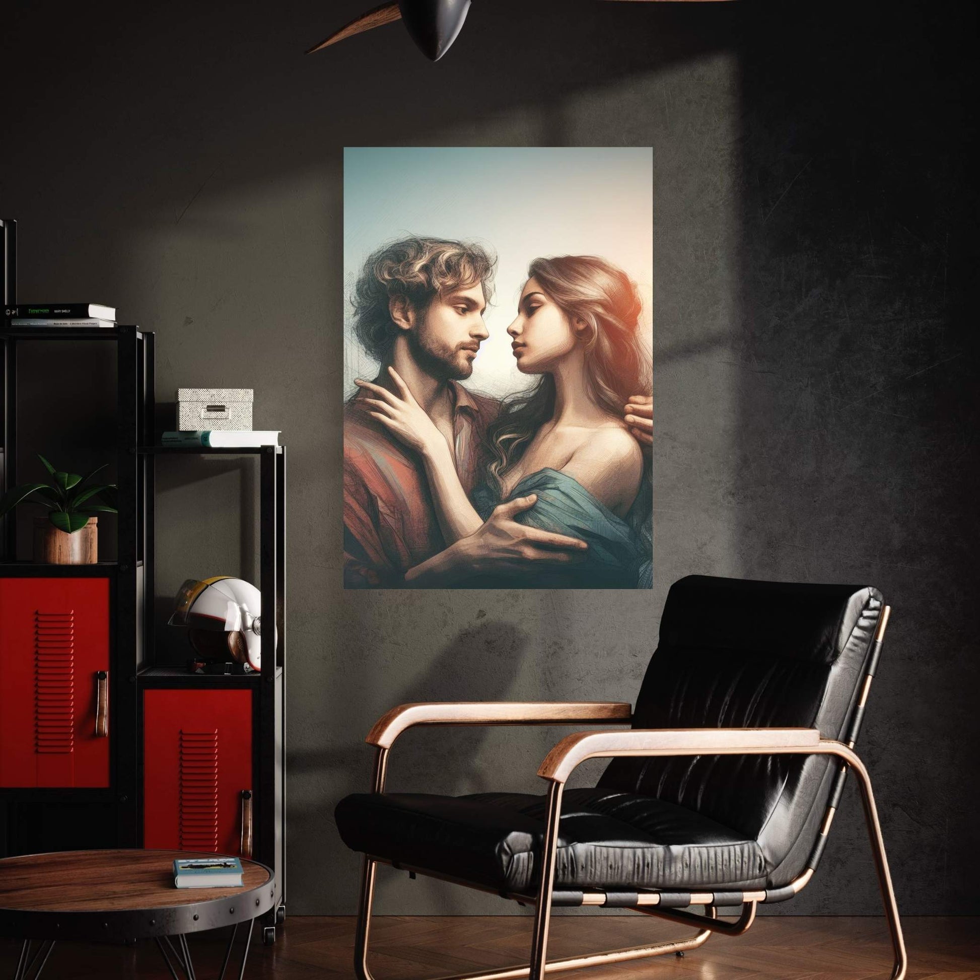 Love Couple Renaissance Style Canvas Wall Art - Y Canvas