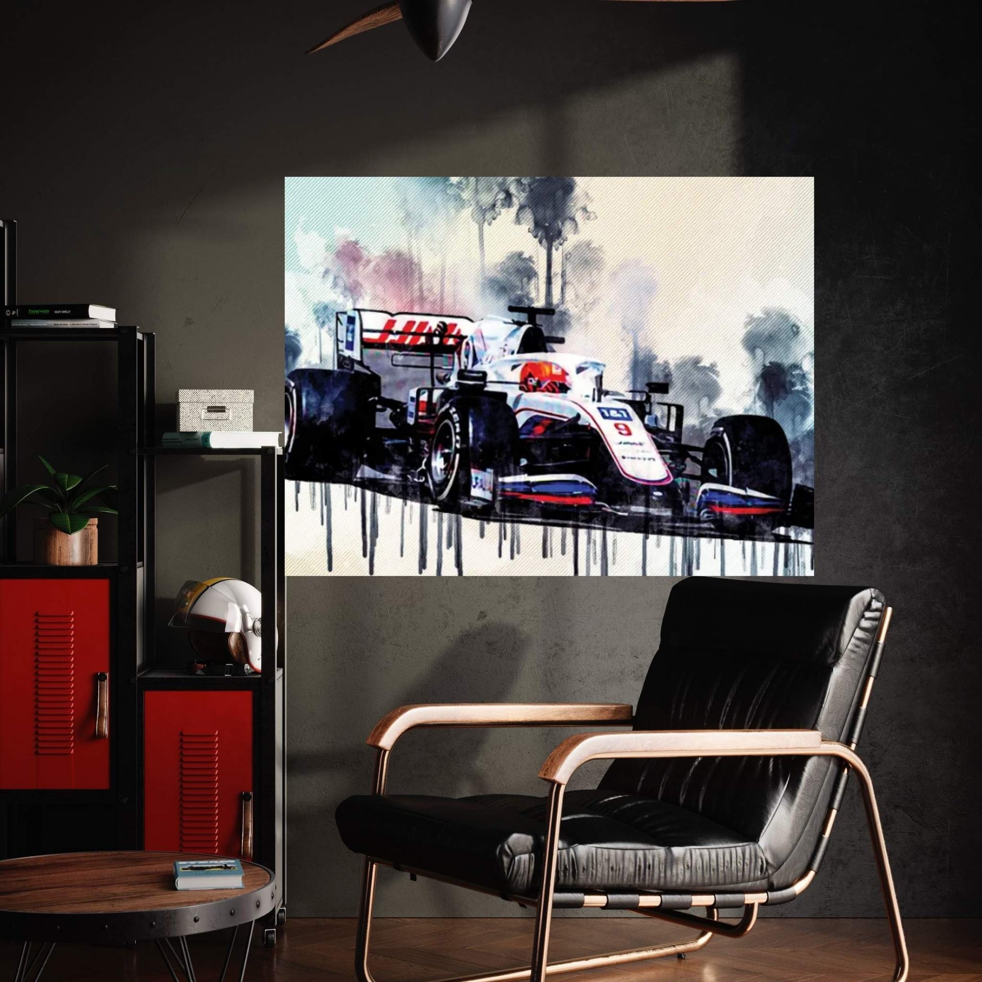 Nikita Mazepin 2021 Haas Vf-21 Haas F1 Team Russian Racing Drivers Formula 1 Canvas Wall Art - Y Canvas