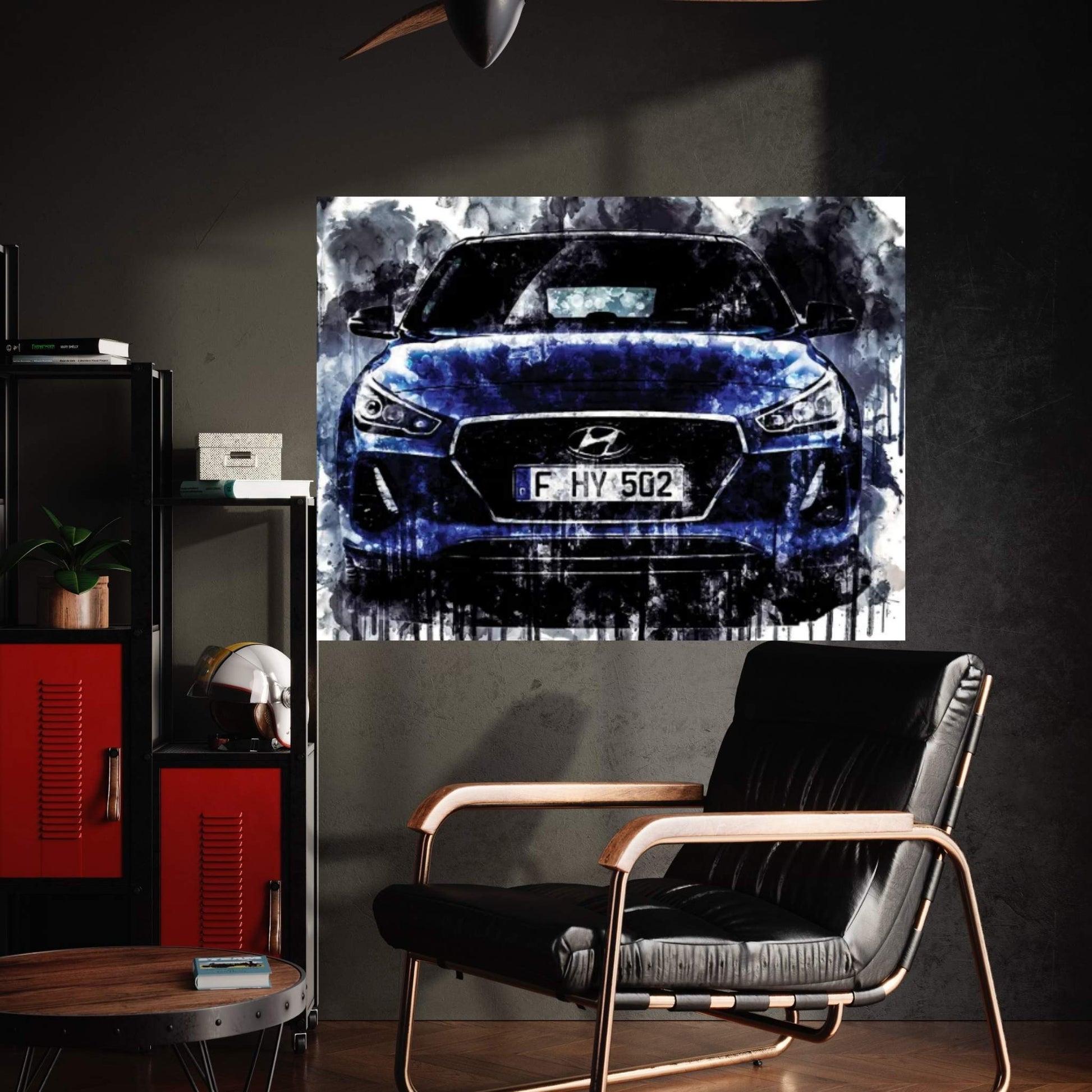 2017 Hyundai New Generation i30 Vehicle XCIX Canvas Wall Art - Y Canvas