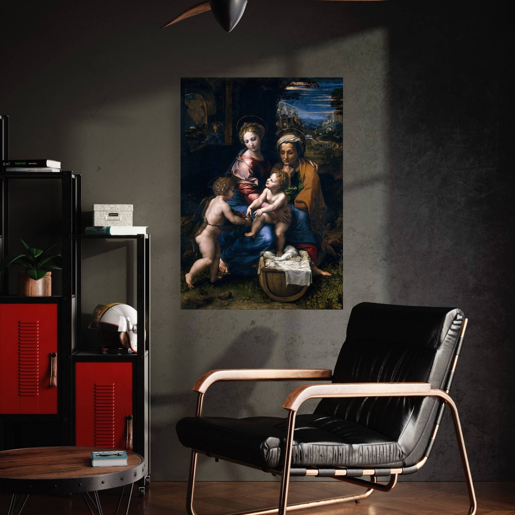 The Holy Family Canvas Wall Art - Y Canvas