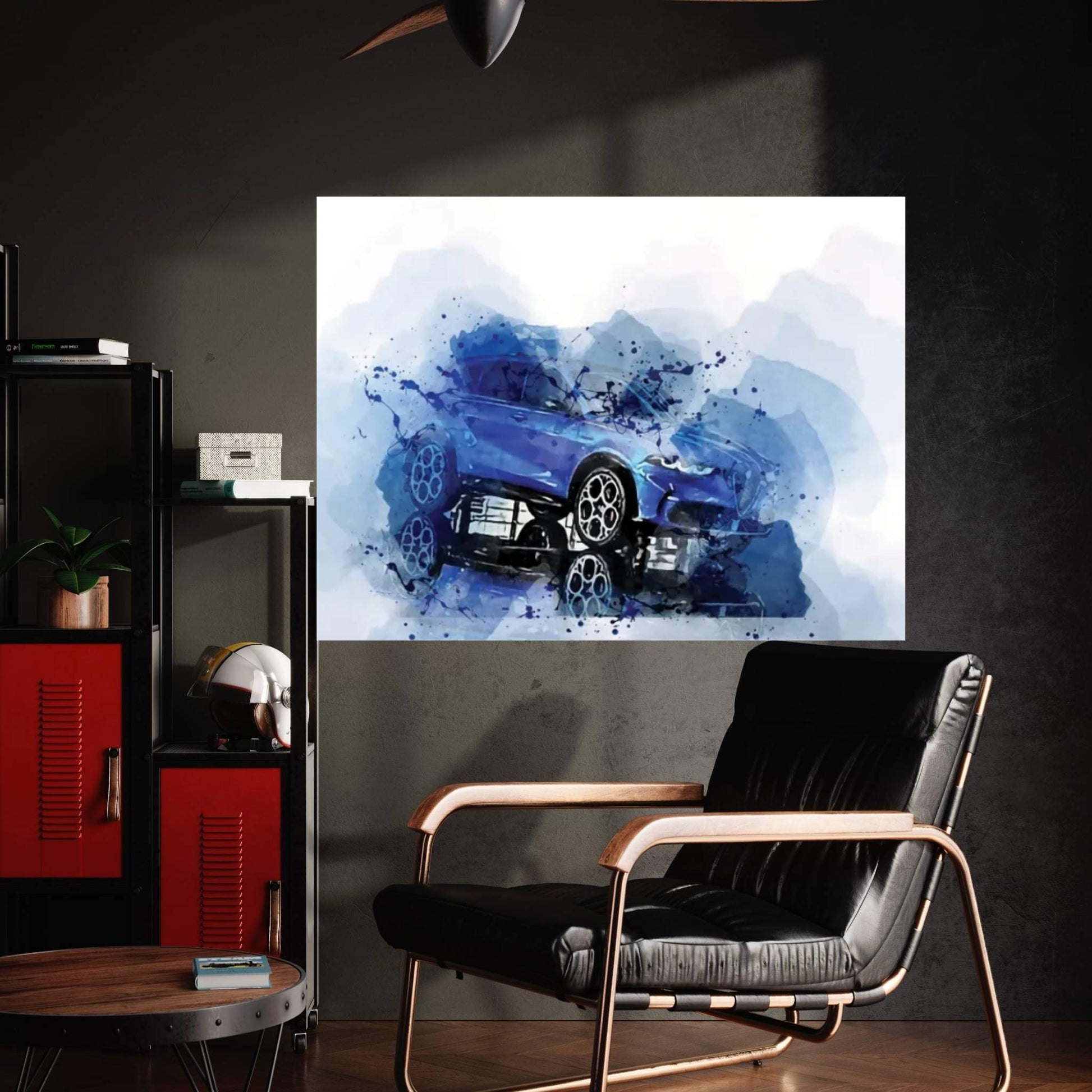 2023 Alfa Romeo Tonale Exterior Blue Suv Canvas Wall Art - Y Canvas