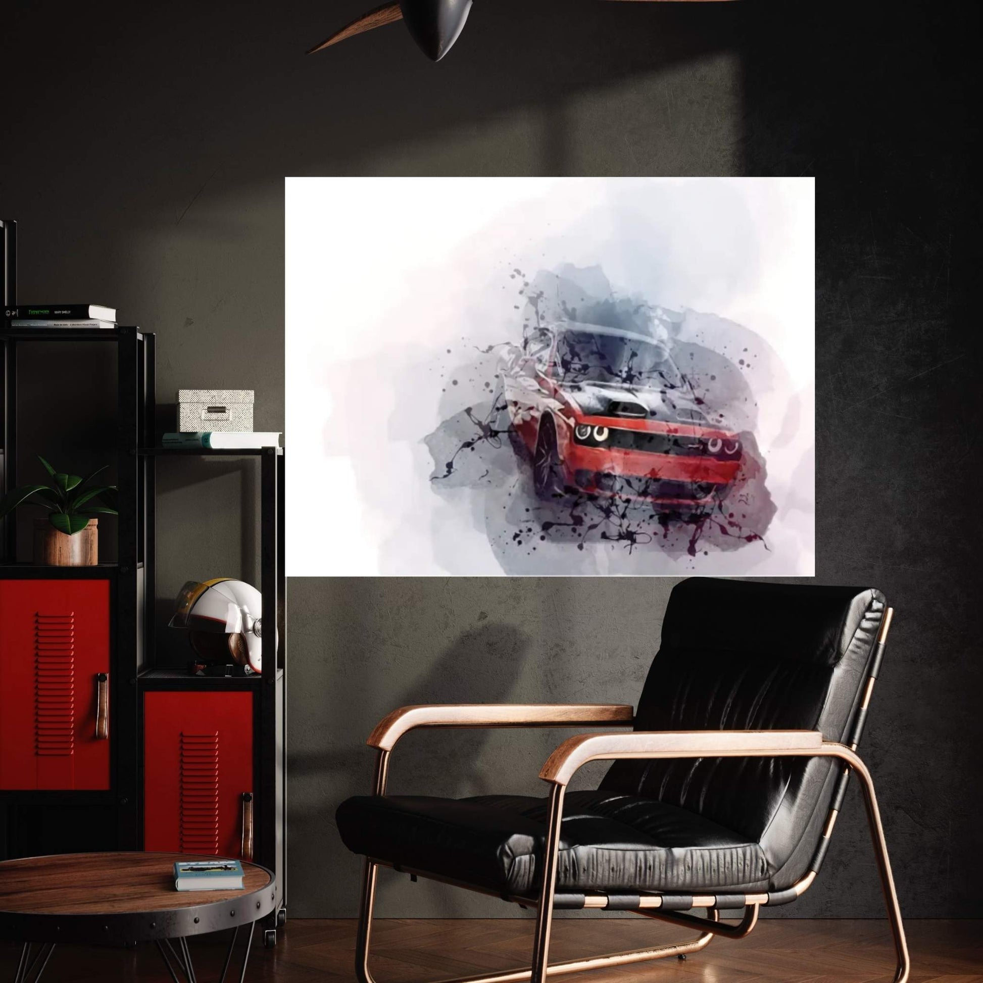 Dodge Challenger Srt Hellcat Exterior Canvas Wall Art - Y Canvas