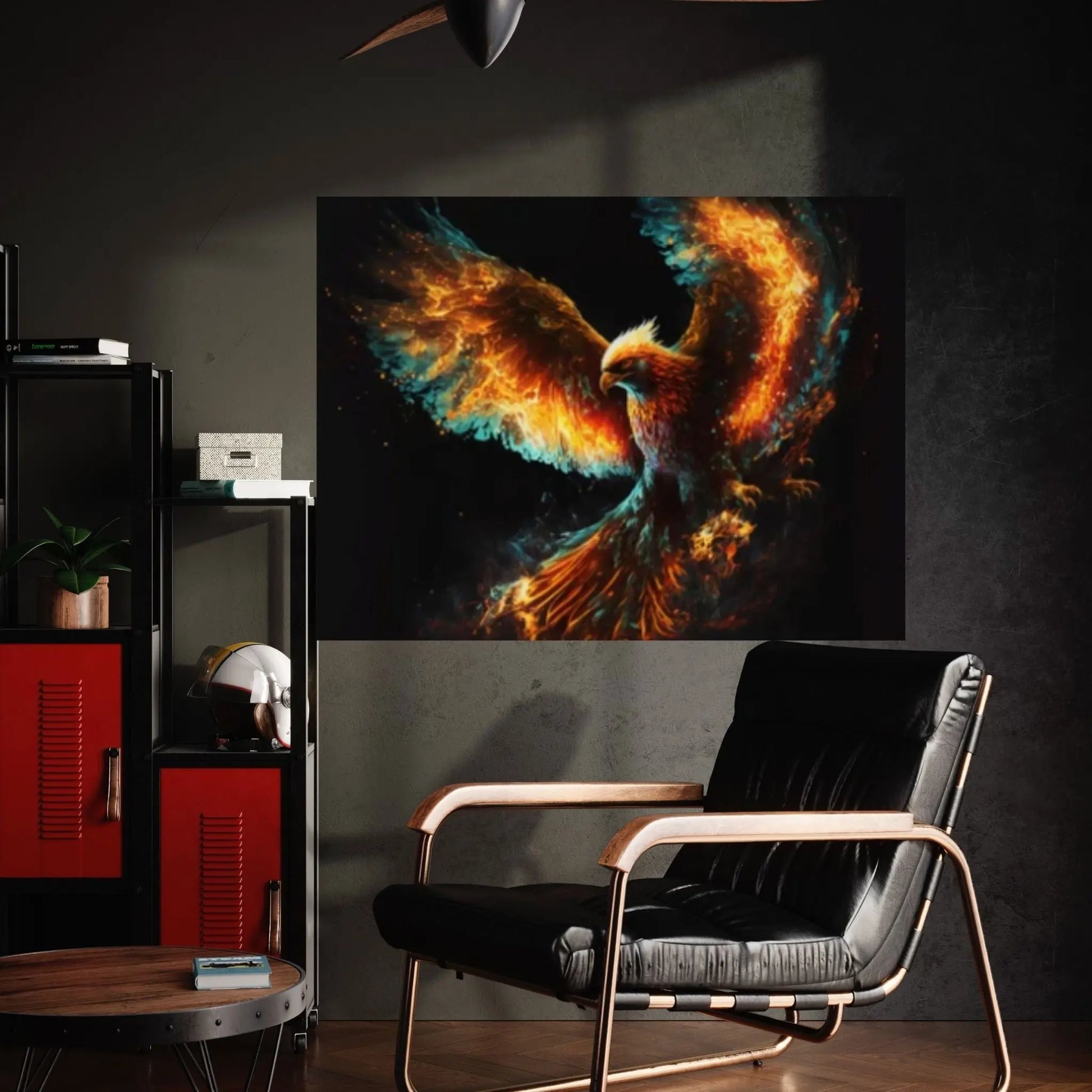 Phoenix Wall Art, Huge Canvas Wall Decor,Phoenix Rebirth Canvas - Y Canvas