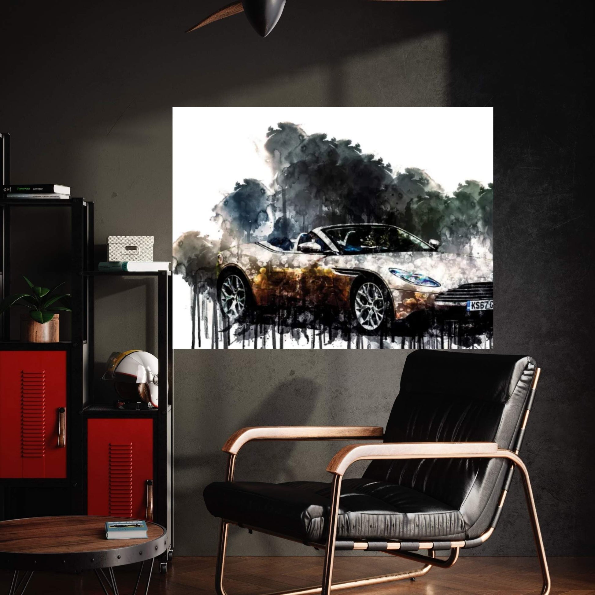 Car 2018 Aston Martin DB11 V8 Volante Canvas Wall Art - Y Canvas