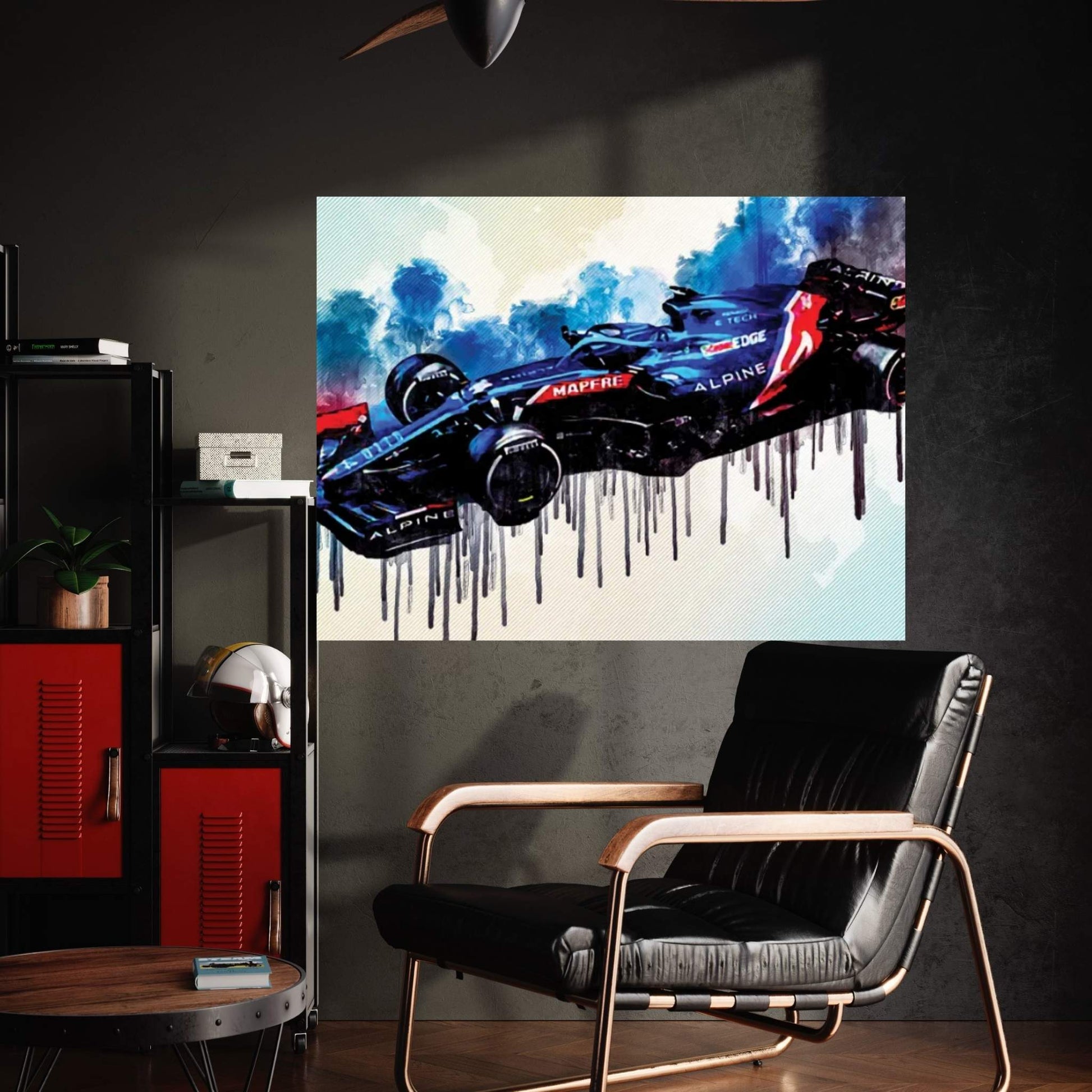 Alpine A521 F1 2021 Race Cars Formula 1 E-Tech 21 Alpine Canvas Wall Art - Y Canvas