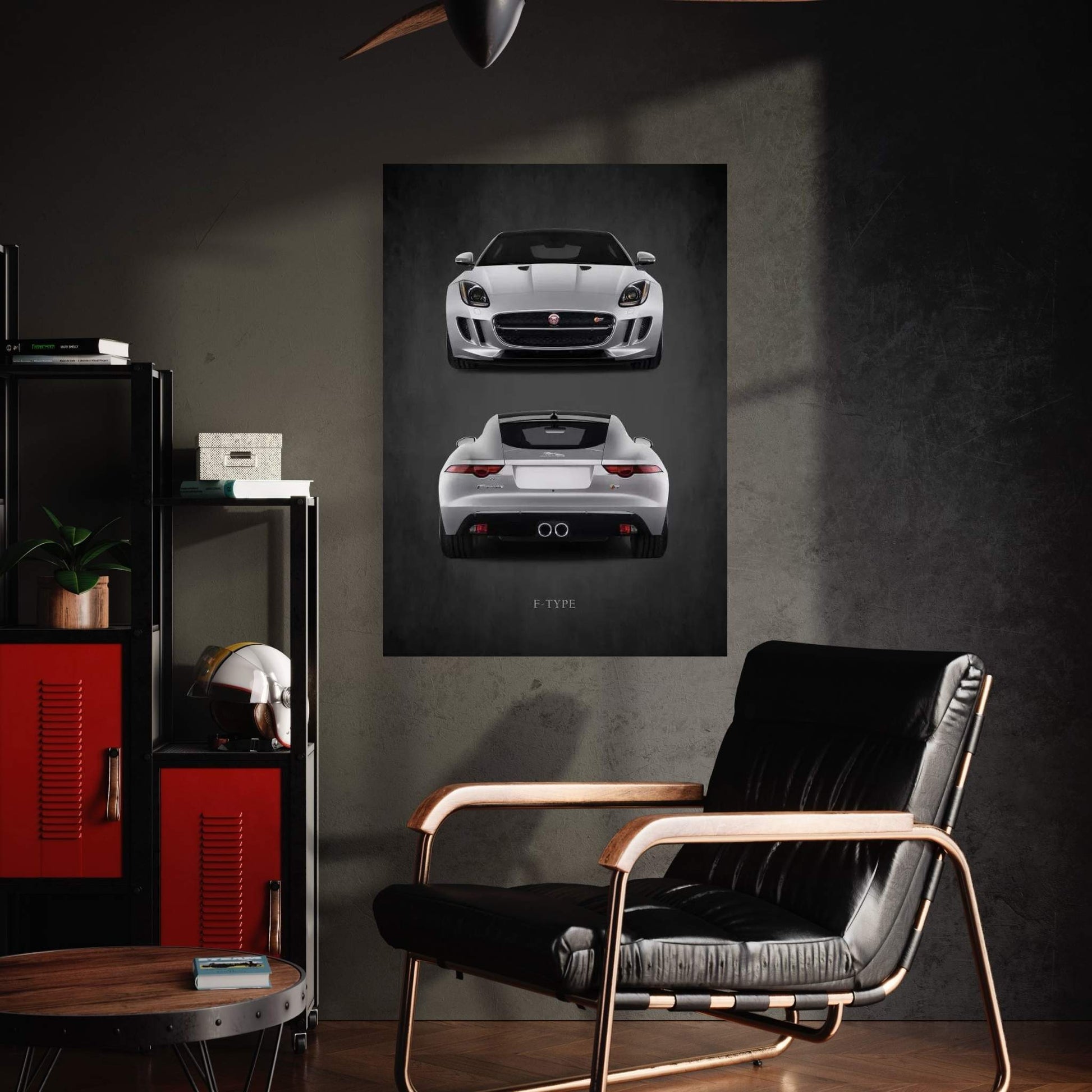 Jaguar F-Type, Front & Back Canvas Wall Art - Y Canvas