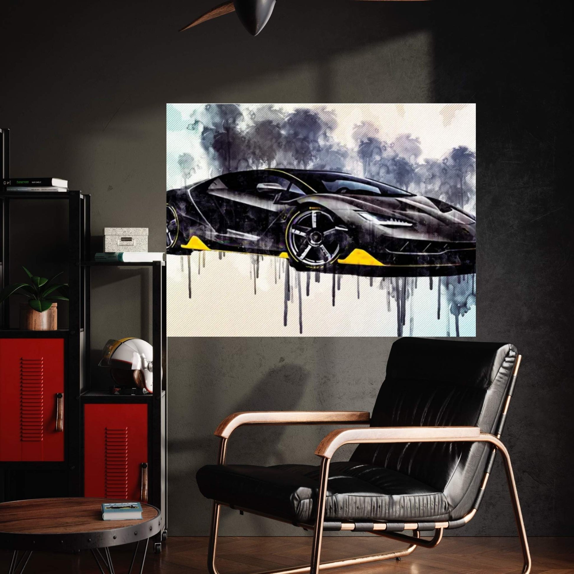 Carbon Hypercar Lamborghini Lamborghini Centenary 2017 Supercars Canvas Wall Art - Y Canvas