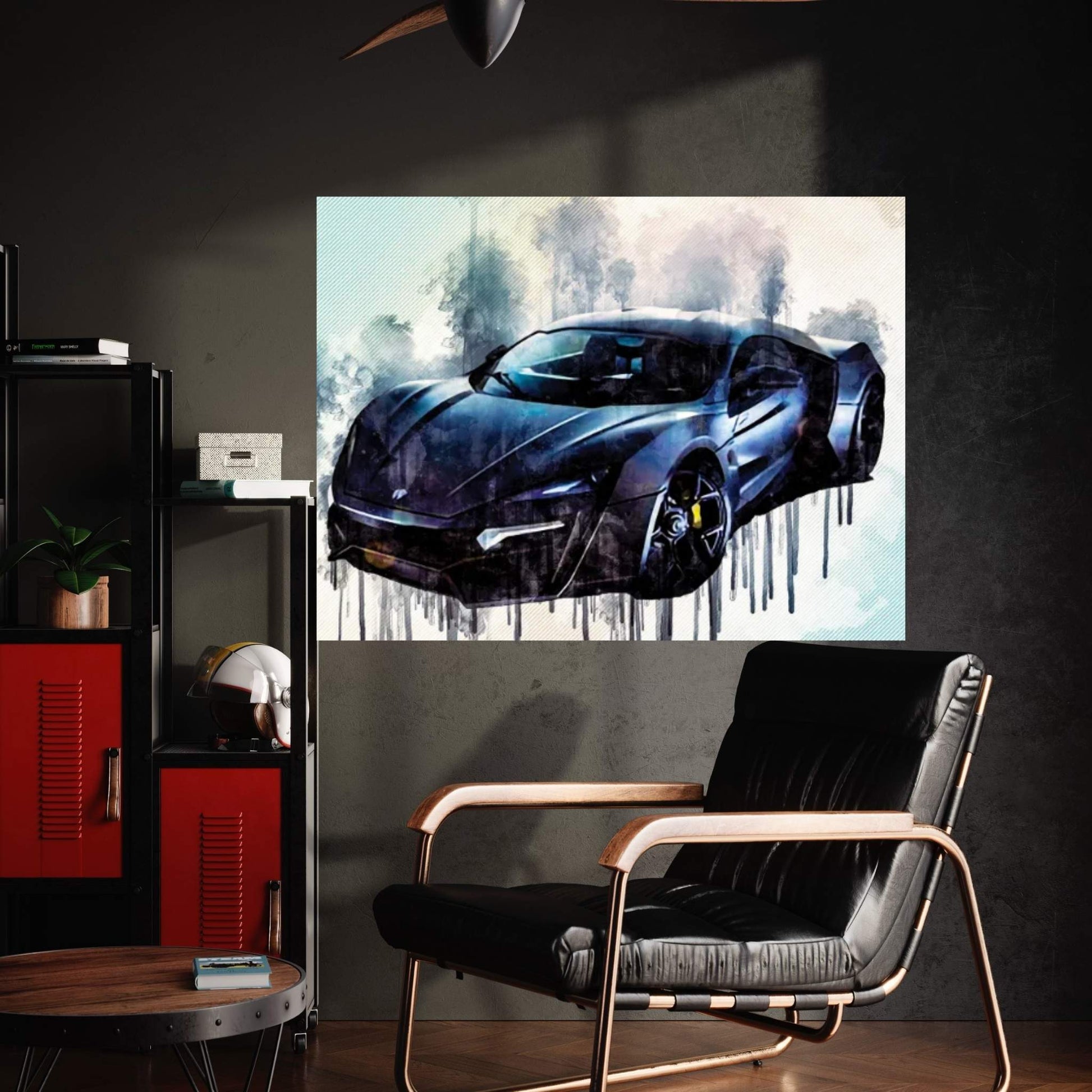 Lykan Hypersport 2017 Hypercar Gray Sports Supercar Canvas Wall Art - Y Canvas