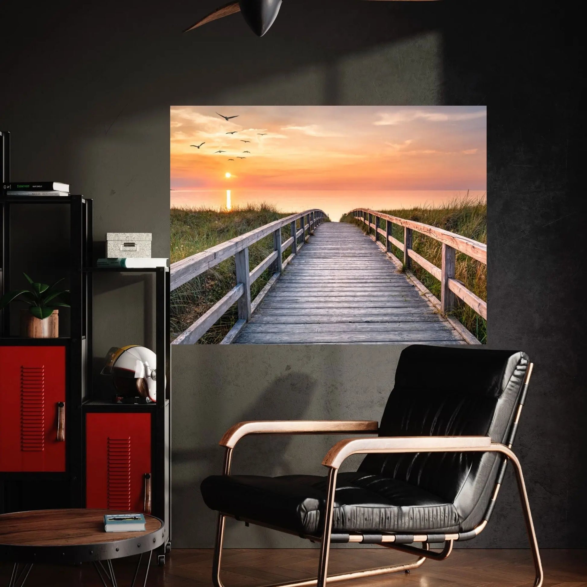 Sunset At The Dune Beach Canvas Wall Art - Y Canvas