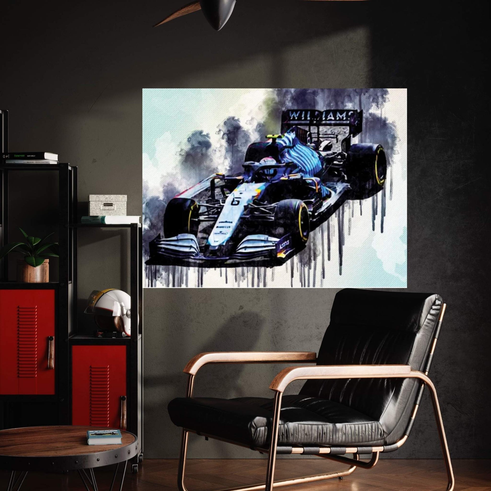 Nicholas Latifi Williams Fw43B On Track Raceway Formula 1 2021 F1 Cars Sportscars Canvas Wall Art - Y Canvas