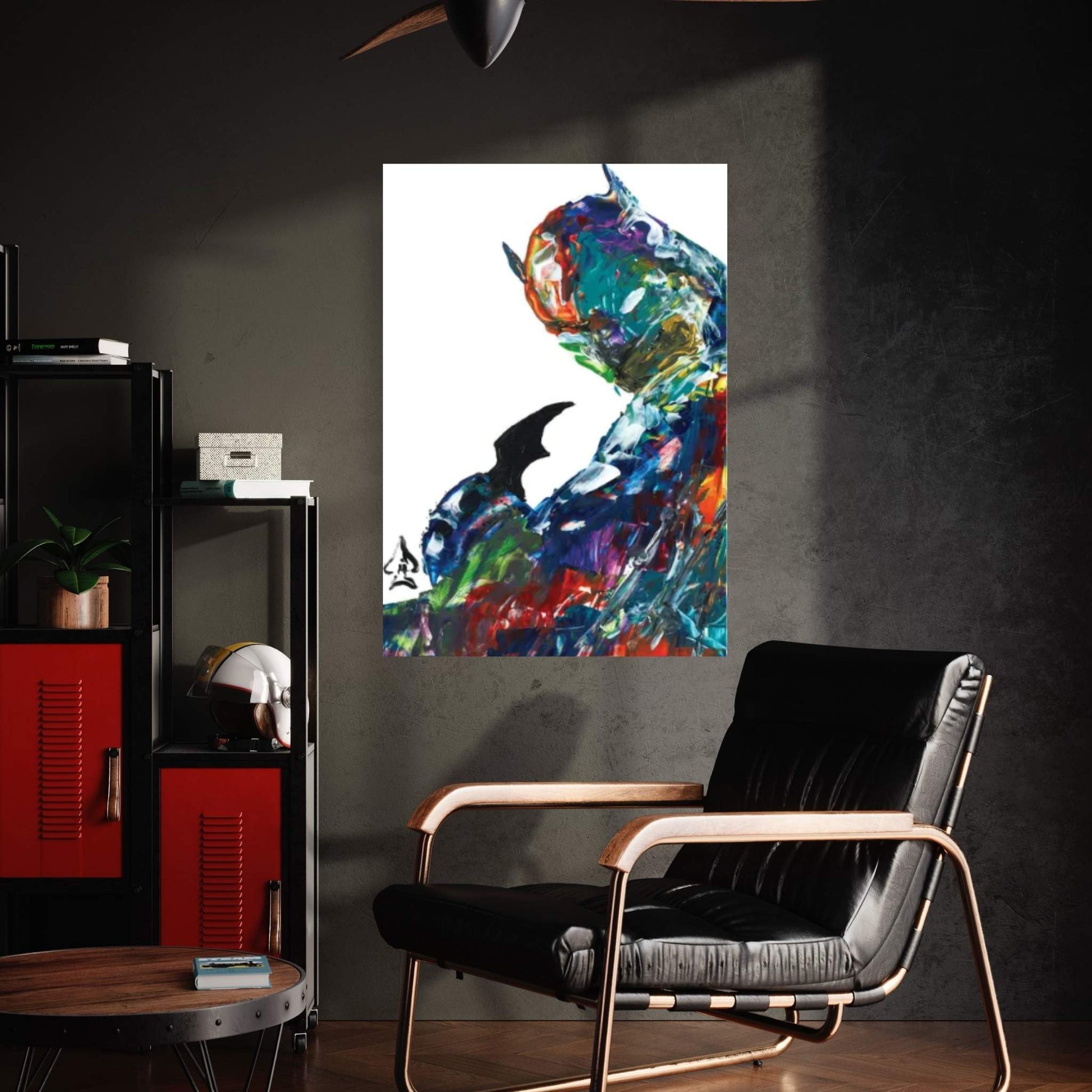 Batman Abstract II Canvas Wall Art - Y Canvas