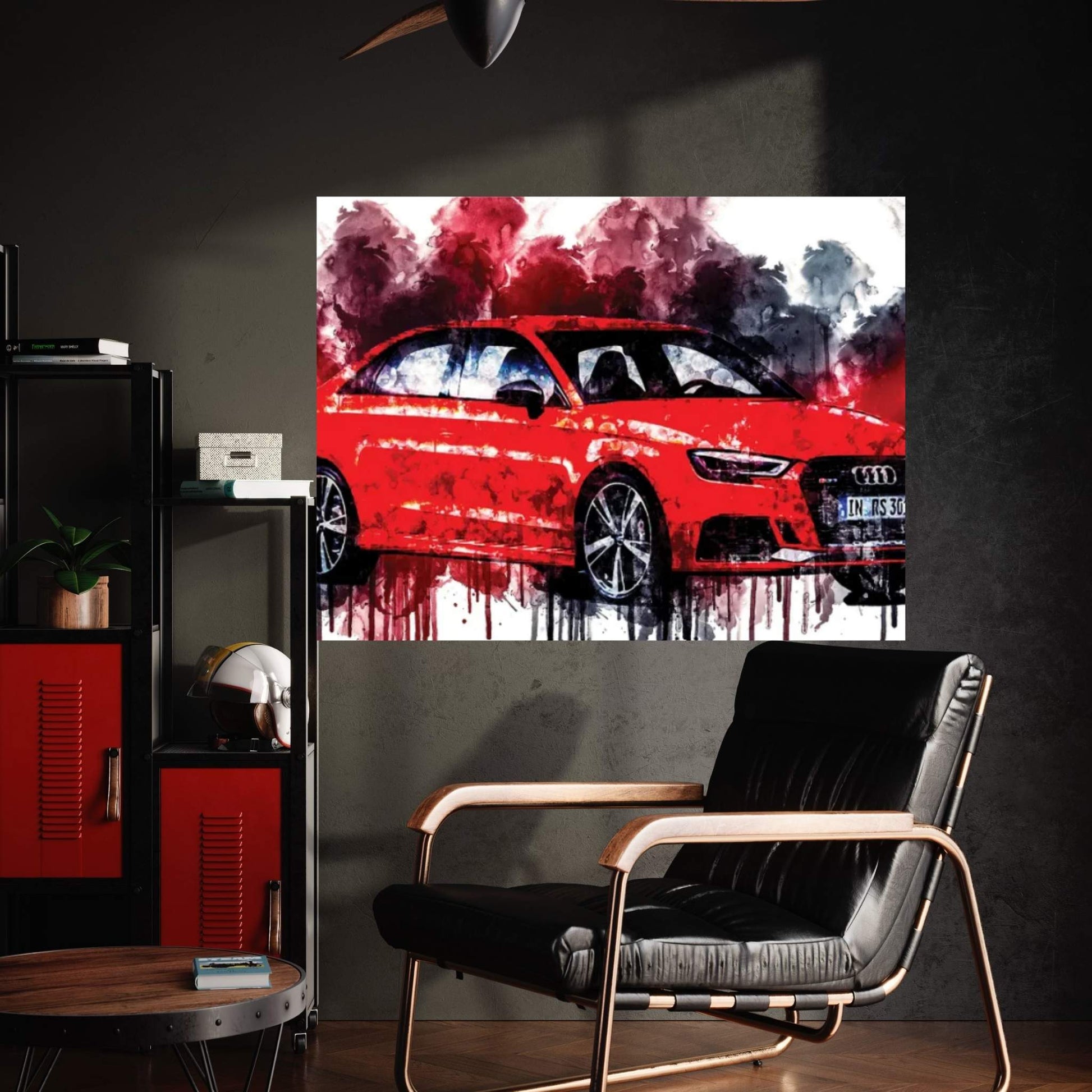 Car 2017 Audi RS3 Canvas Wall Art - Y Canvas