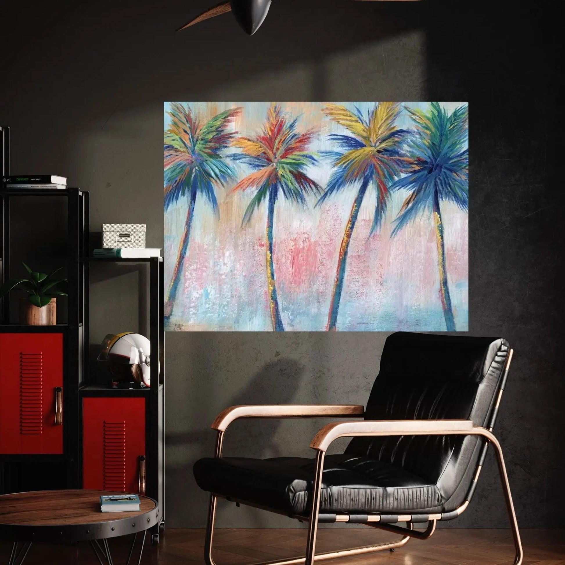 Color Pop Palms Canvas Wall Art - Y Canvas