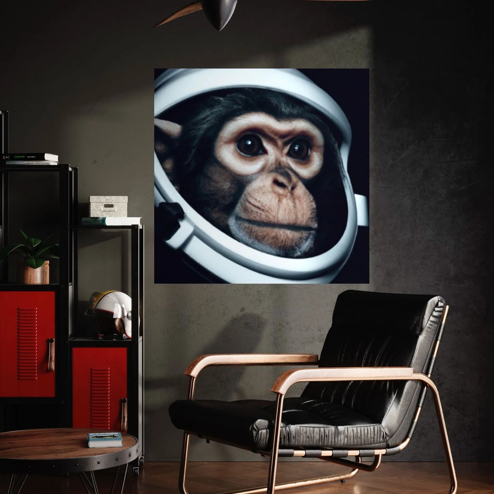 Astronaut Monkey Canvas Painting, Monkey Poster, Animal Wall Art Canvas Canvas Wall Art - Y Canvas