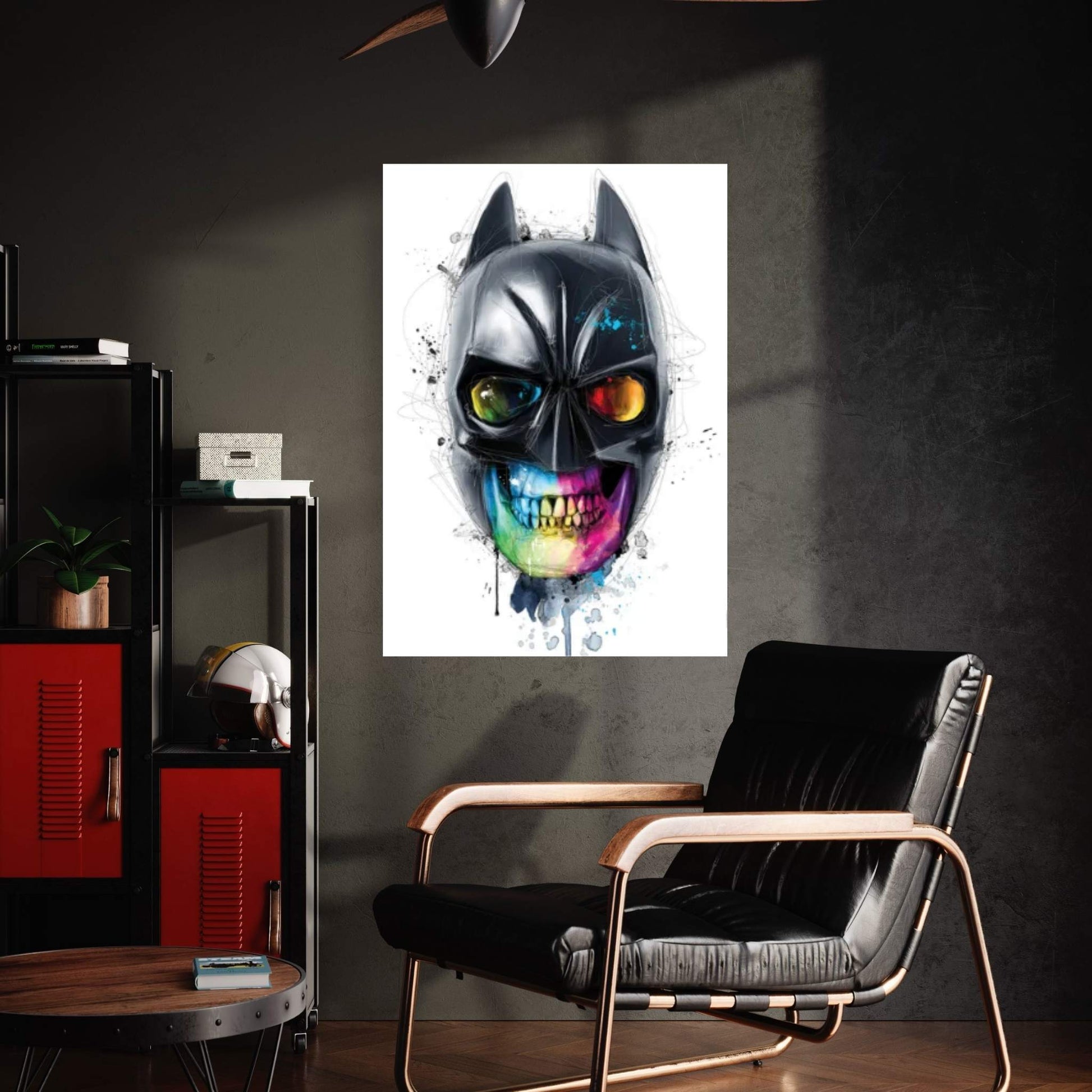 The Bat Skull Canvas Wall Art - Y Canvas