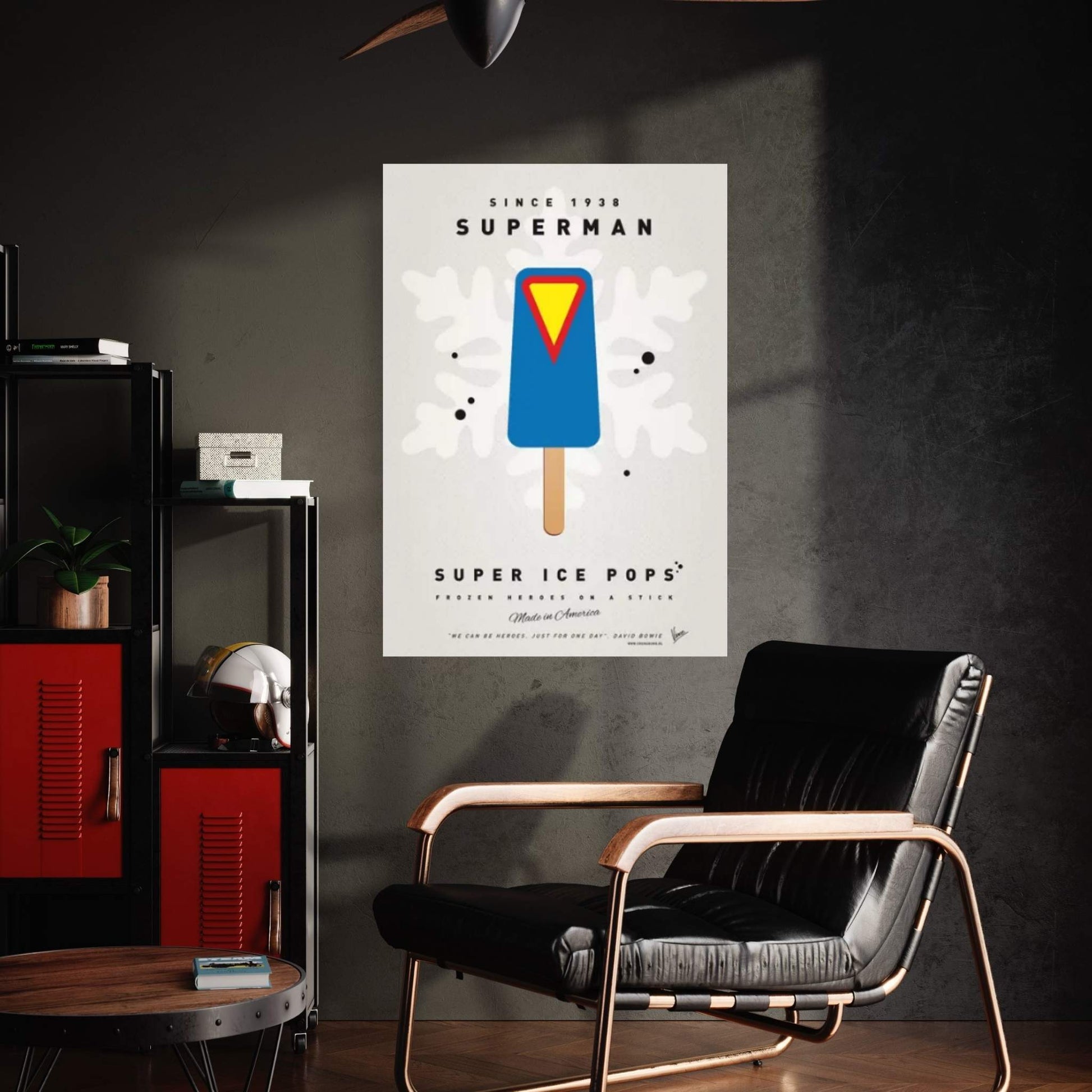 Superhero Ice Pop Superman Canvas Wall Art - Y Canvas