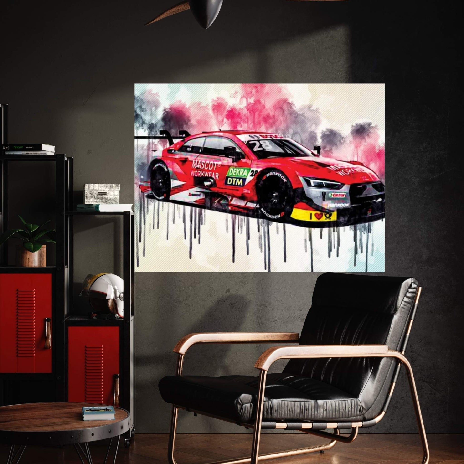 Audi Rs5 Dtm Loic Duval Racing Car Dtm Tuning Rs5 Canvas Wall Art - Y Canvas