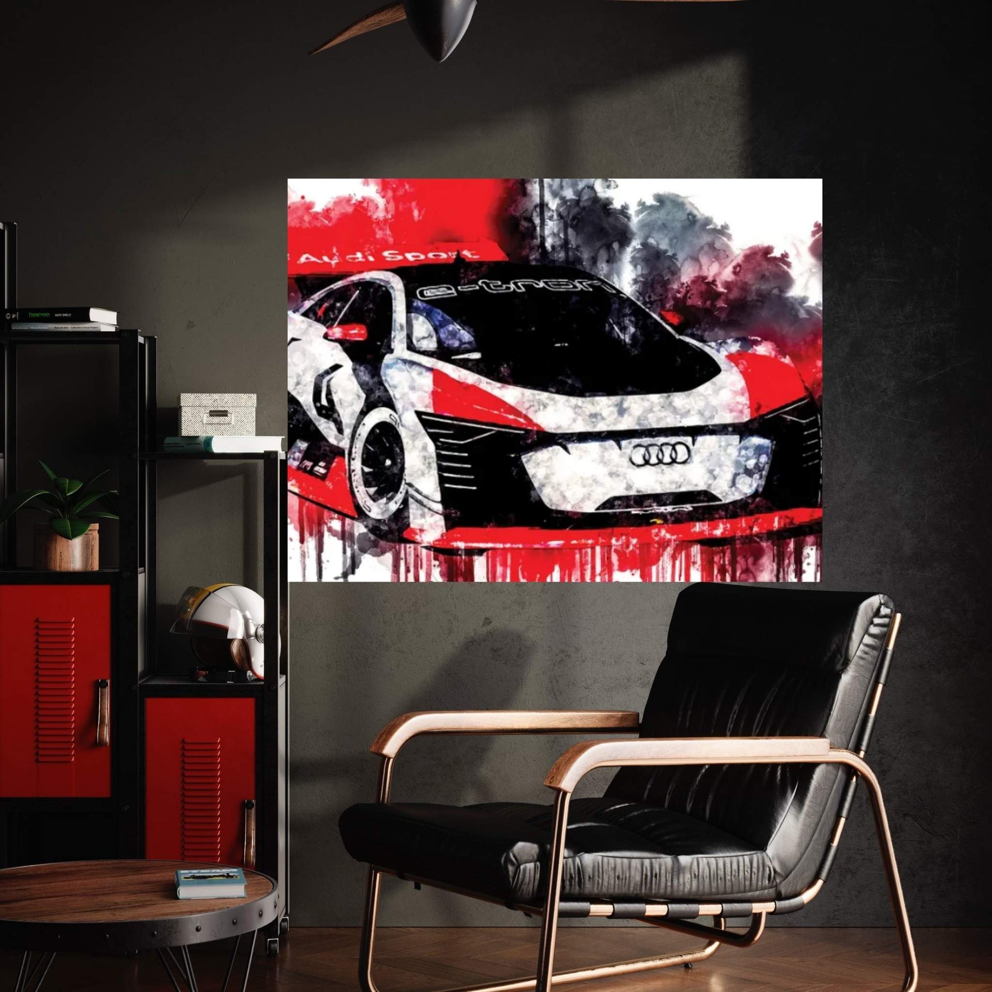 2018 Audi E Tron Vision Gran Turismo Canvas Wall Art - Y Canvas