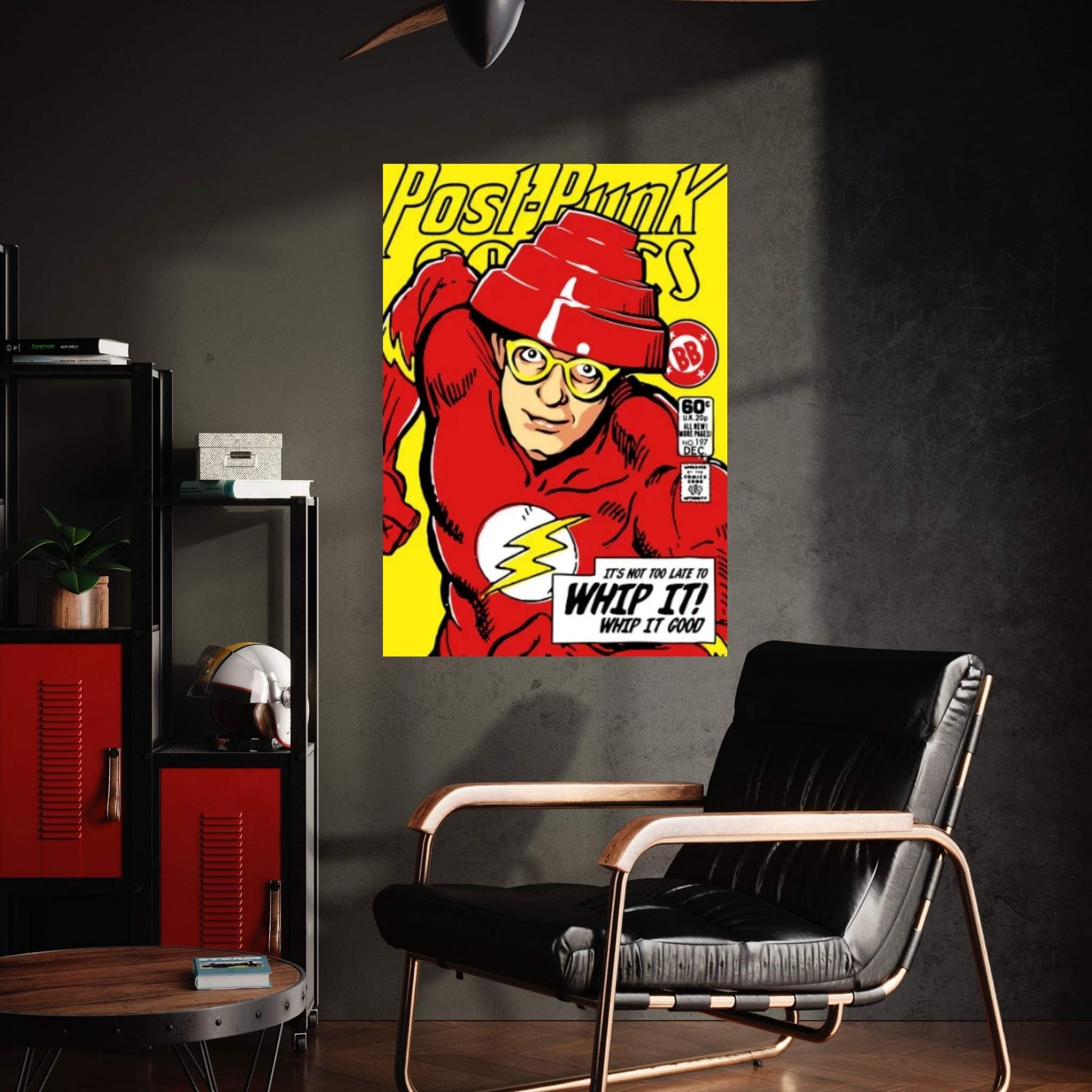 Post-Punk Comics - Whip It Canvas Wall Art - Y Canvas