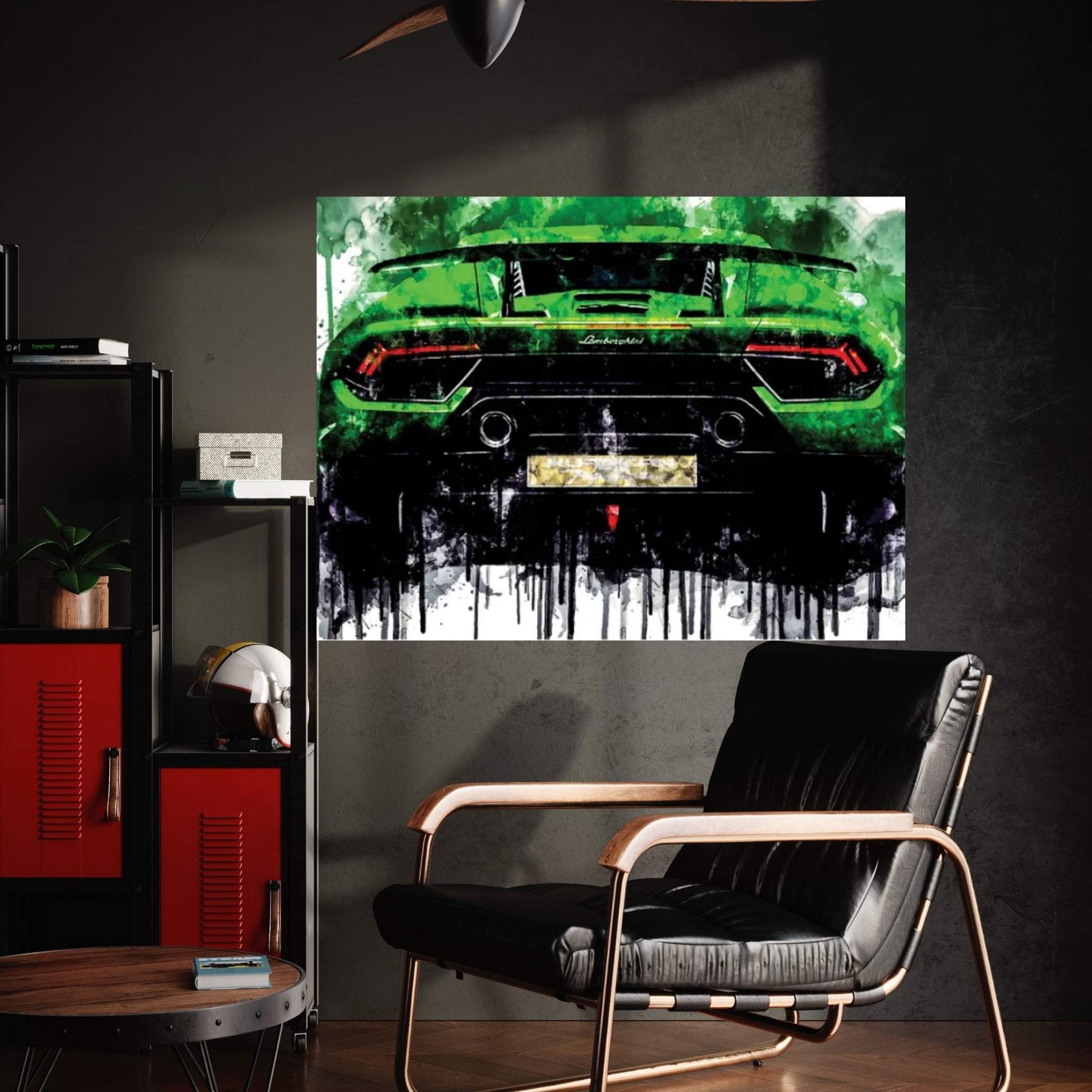 2017 Lamborghini Huracan Vehicle CXXVIII Canvas Wall Art - Y Canvas