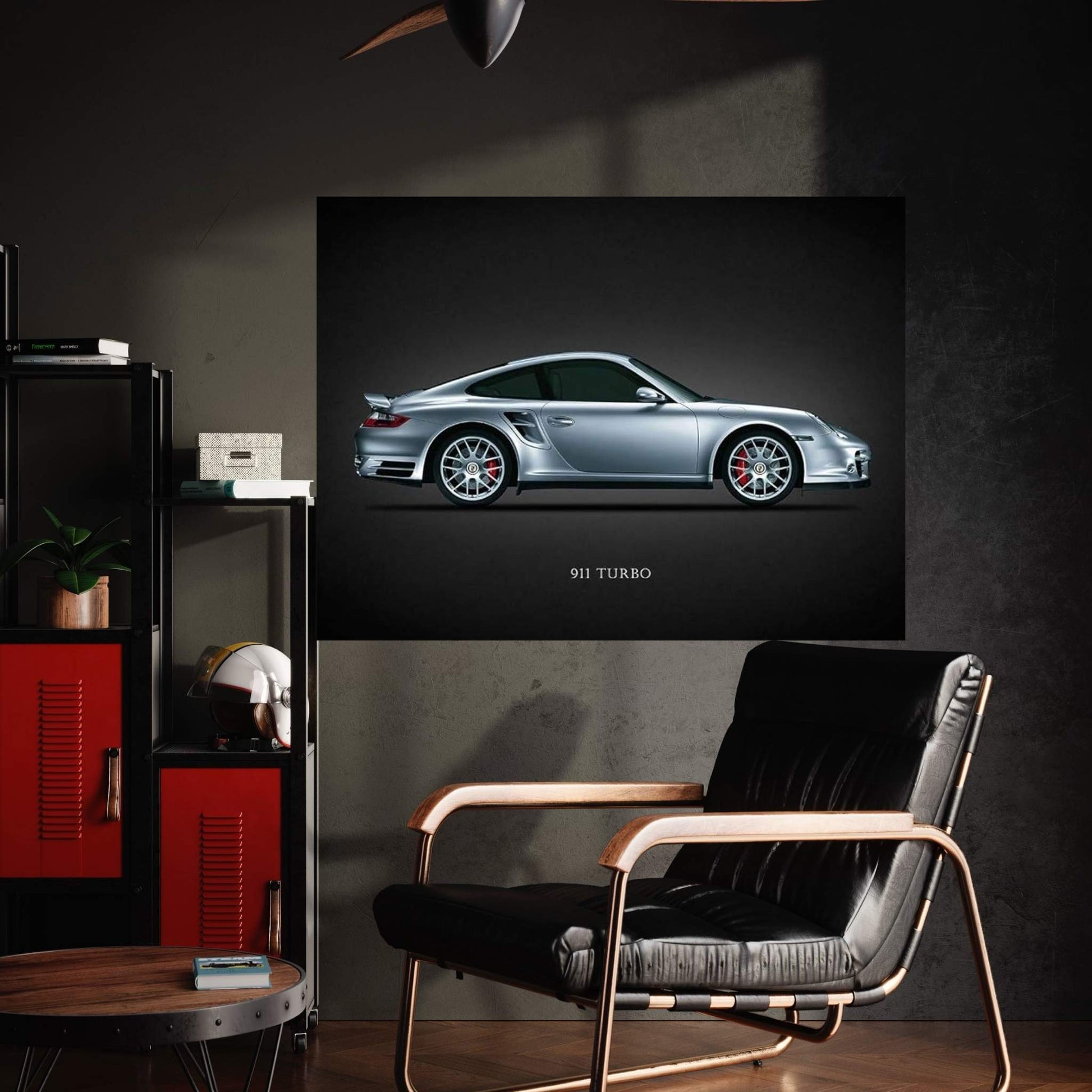 Porsche 911 Turbo Silver Canvas Wall Art - Y Canvas