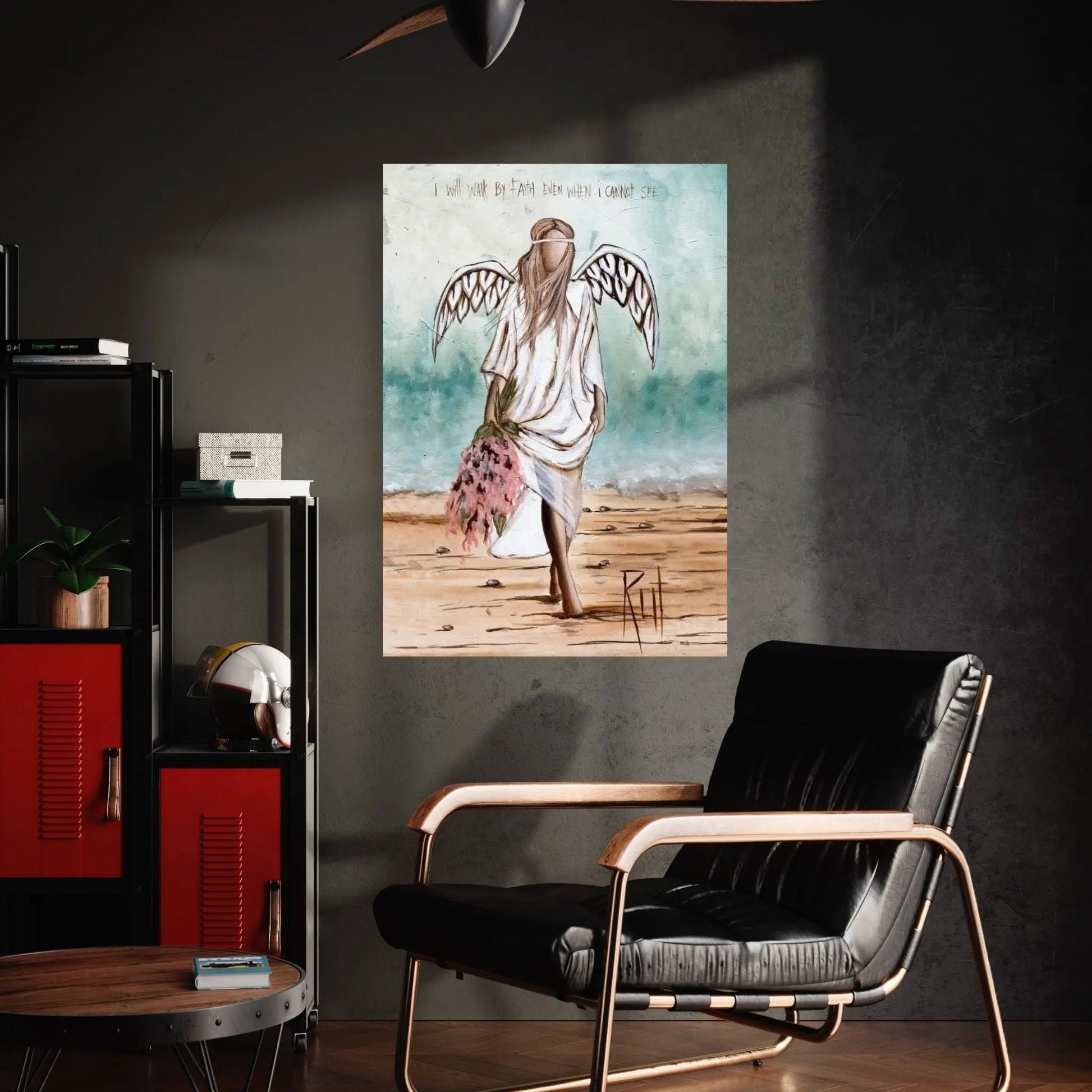 Walk By Faith Canvas Wall Art - Y Canvas