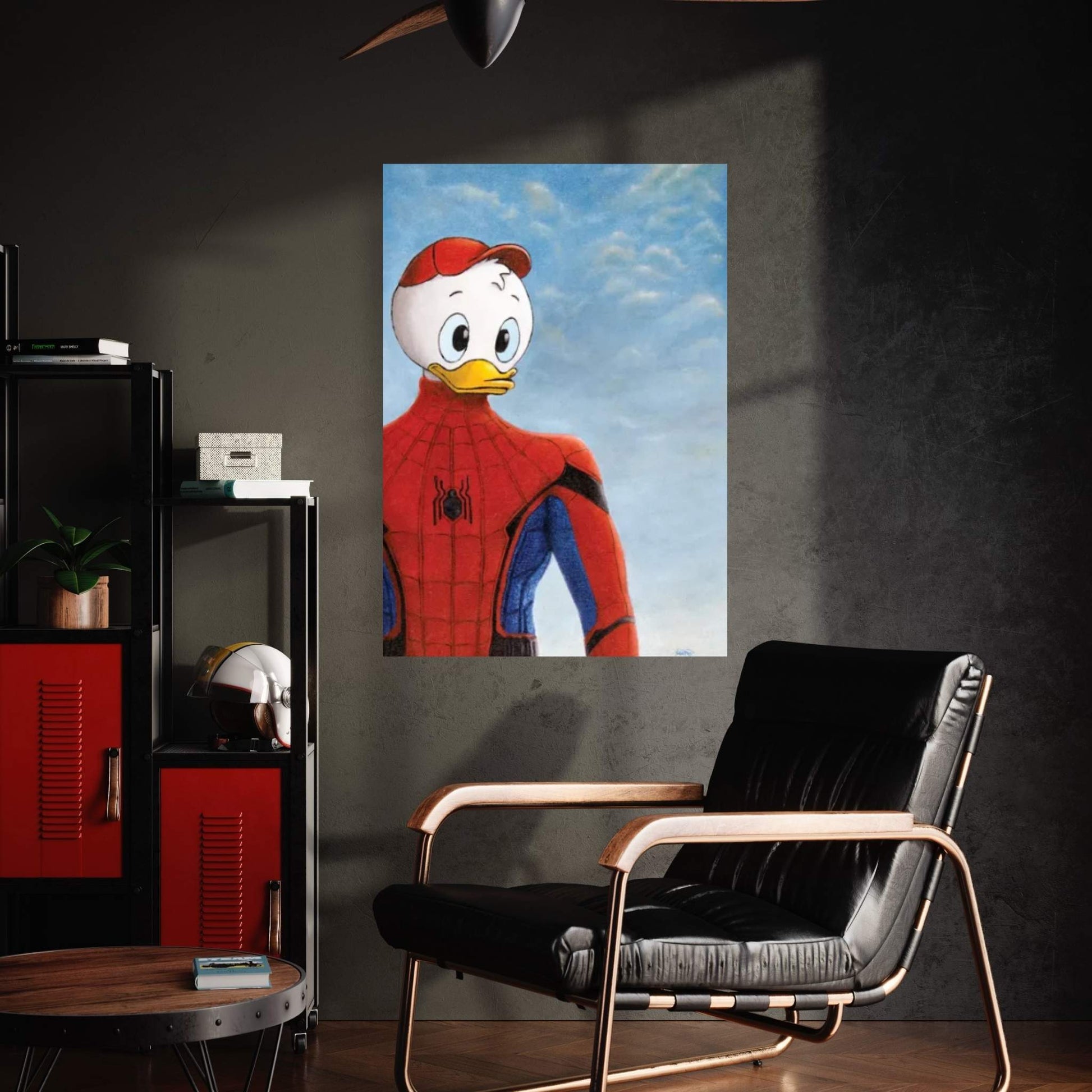 Spider-Duck Canvas Wall Art - Y Canvas