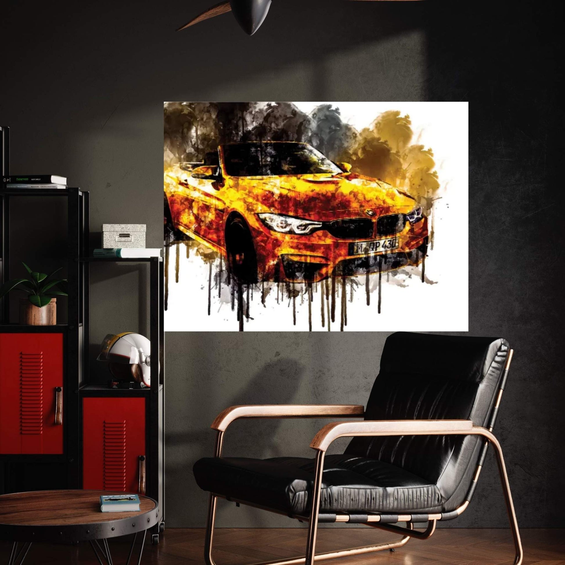 2018 BMW M4 Convertible 30 Jahre Special Vehicle CDXI Canvas Wall Art - Y Canvas