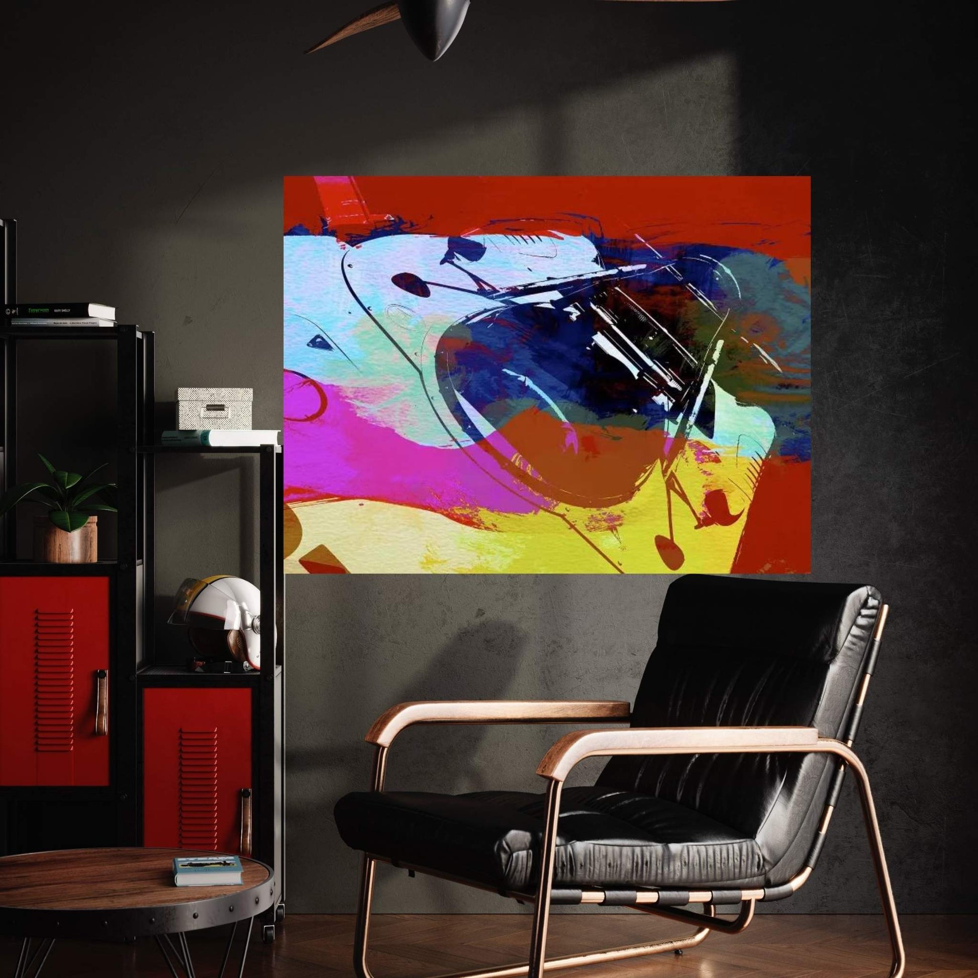 Porsche Watercolor Canvas Wall Art - Y Canvas