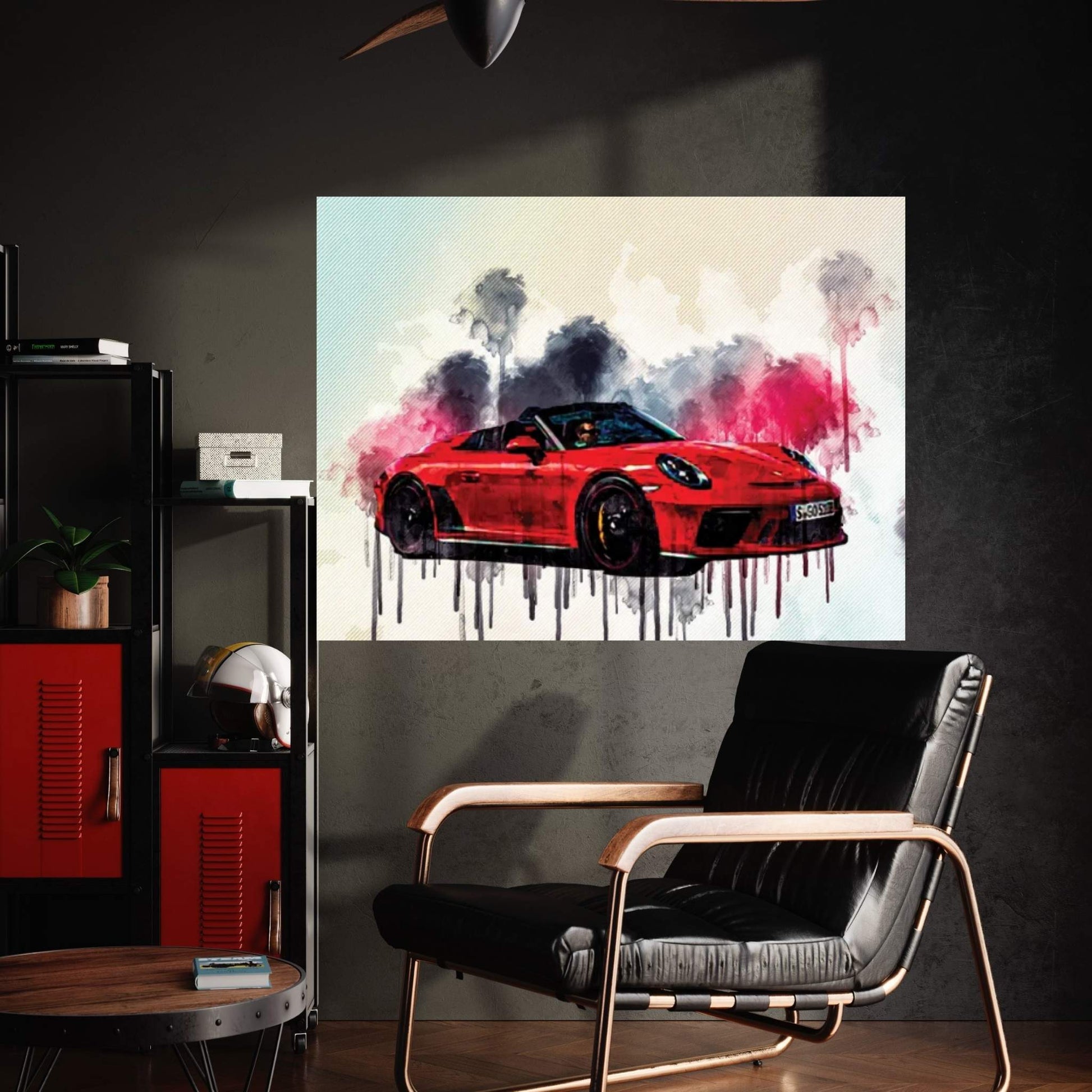 2019 Porsche 911 Speedster Exterior Front View Canvas Wall Art - Y Canvas