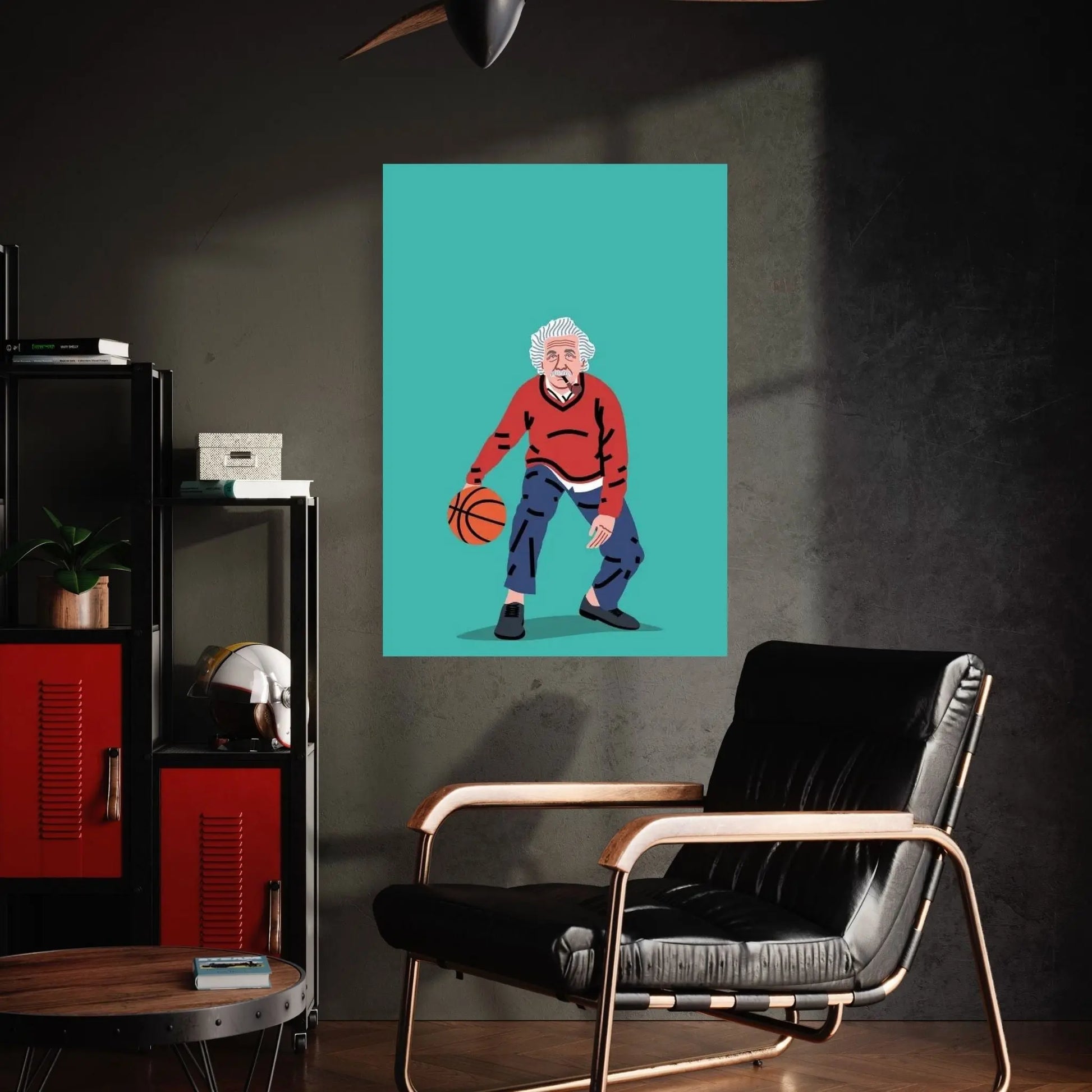 Balling Einstein Canvas Wall Art - Y Canvas