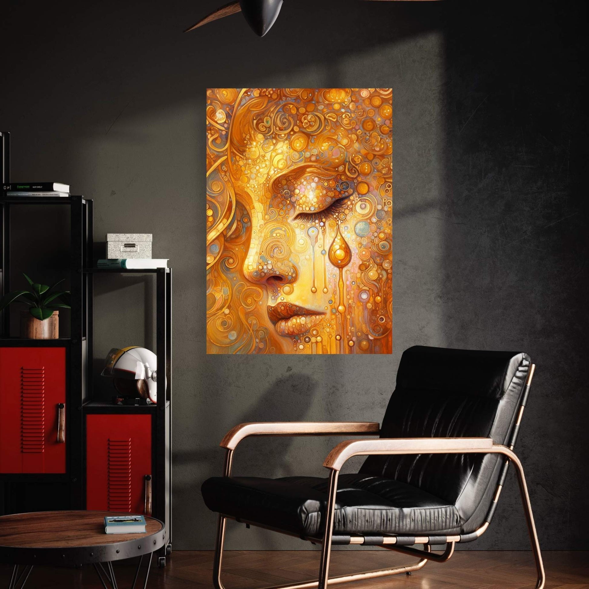 The Golden Tears Gustav Klimt Modern Abstract Reproduction Canvas Wall Art - Y Canvas