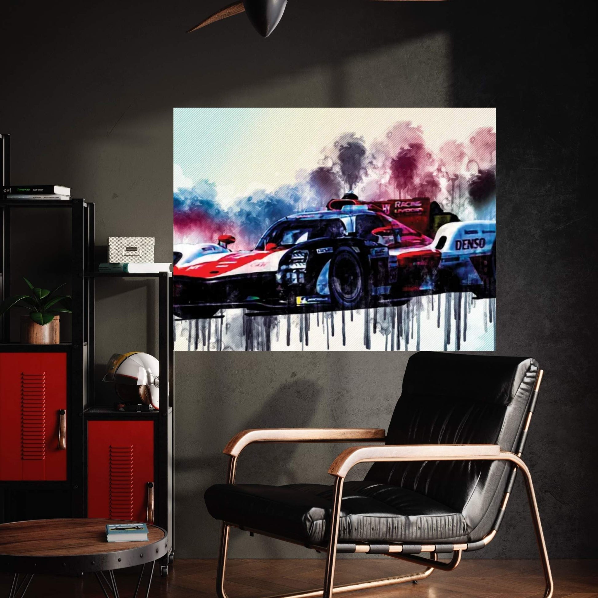 Fia Wec 2021 Toyota Gr010 Hybrid Le Mans Hypercar Racing Car Canvas Wall Art - Y Canvas