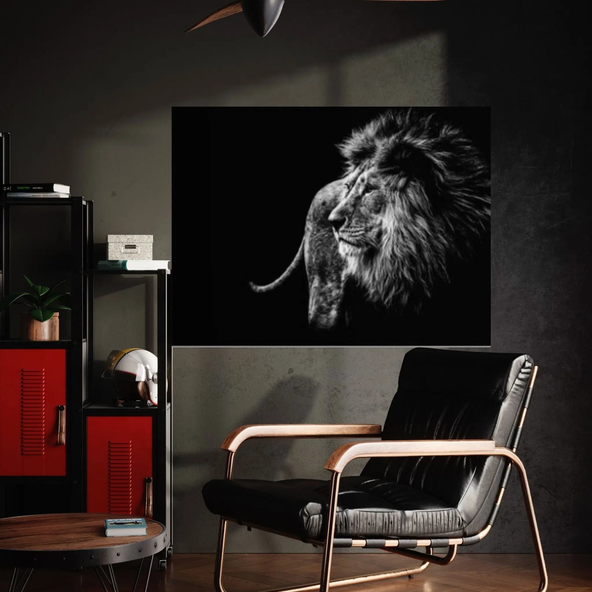 Lion Wall Art, Lion Canvas Art, Animal Wall Art, Canvas Wall Art,Animal wall art decor Large lion art - Y Canvas