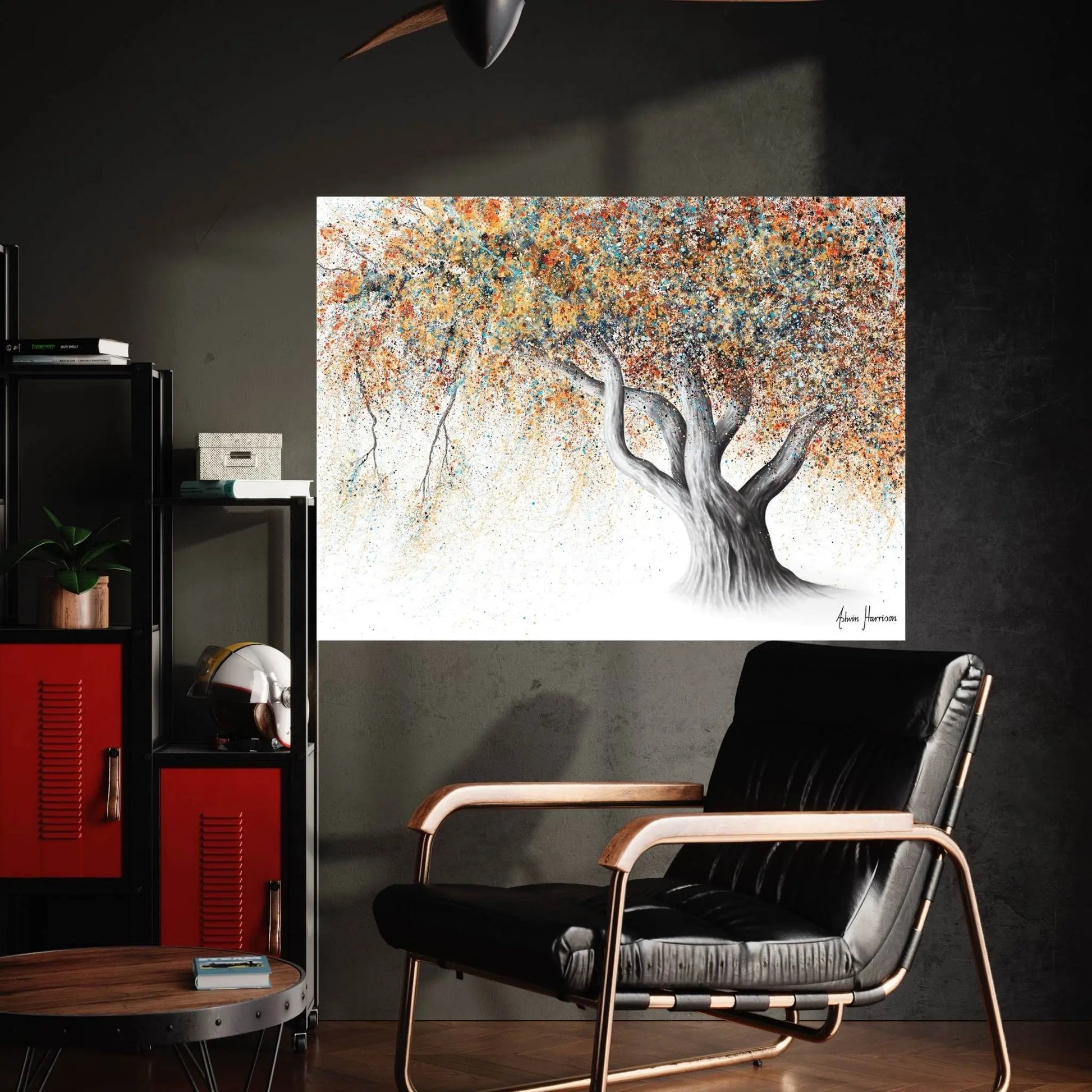 Rusty Autumn Tree Canvas Wall Art - Y Canvas