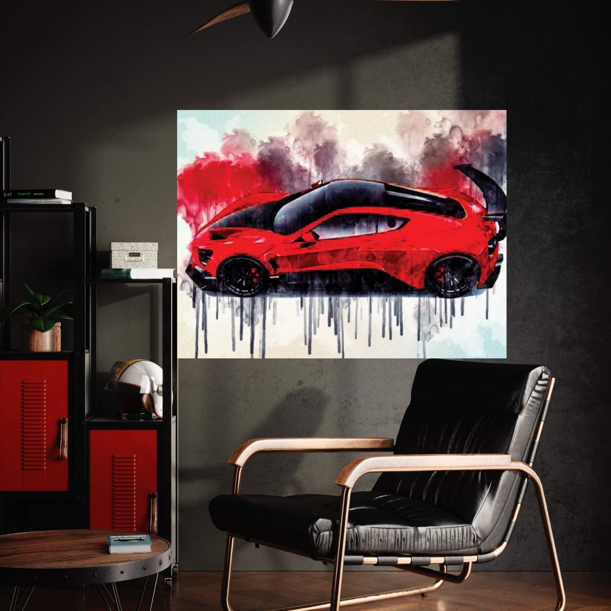 Zenvo Tsr-S 2019 View From Above Red Hypercar New Sports Cars Canvas Wall Art - Y Canvas