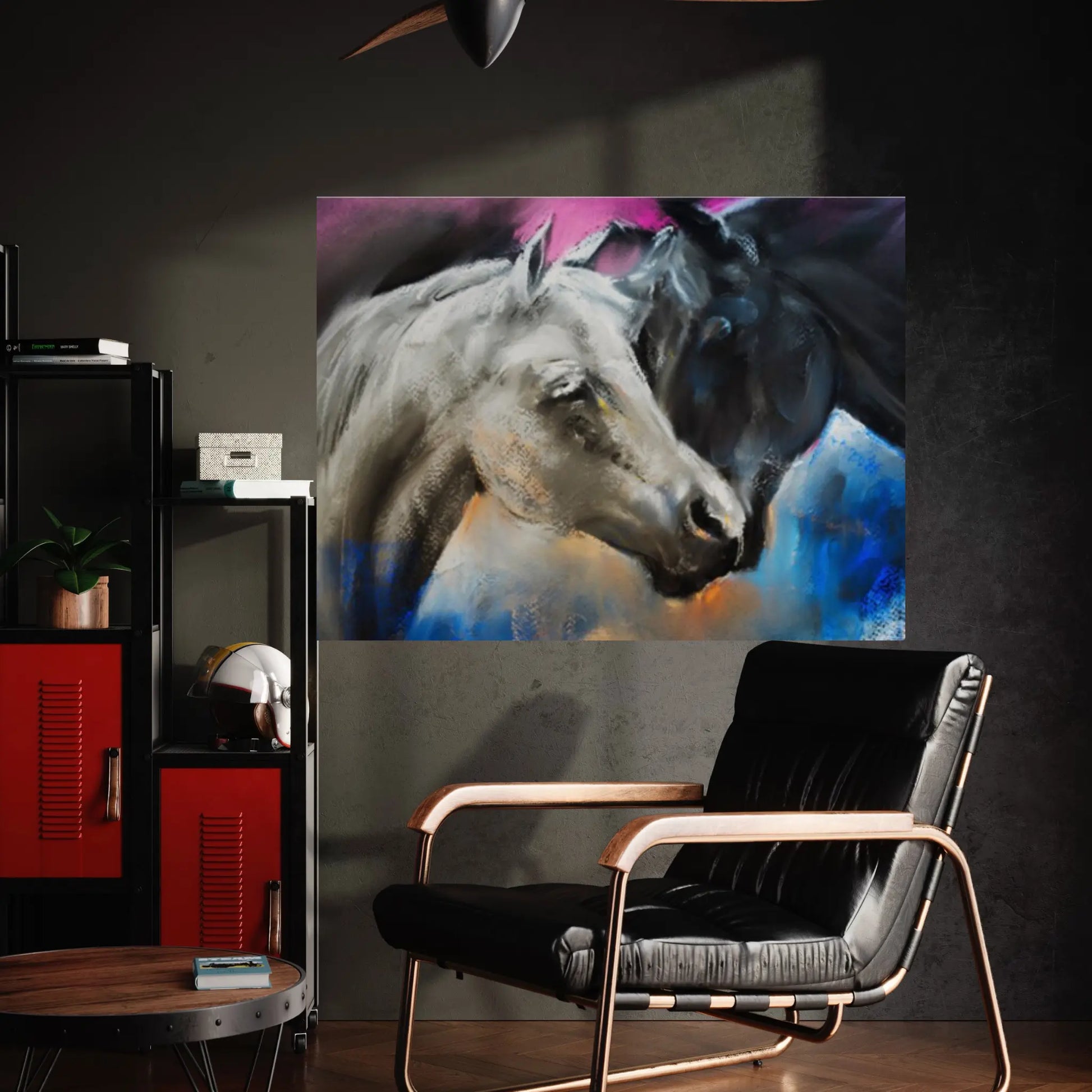 Abstract Horses Canvas WAll Art Home Decor - Y Canvas