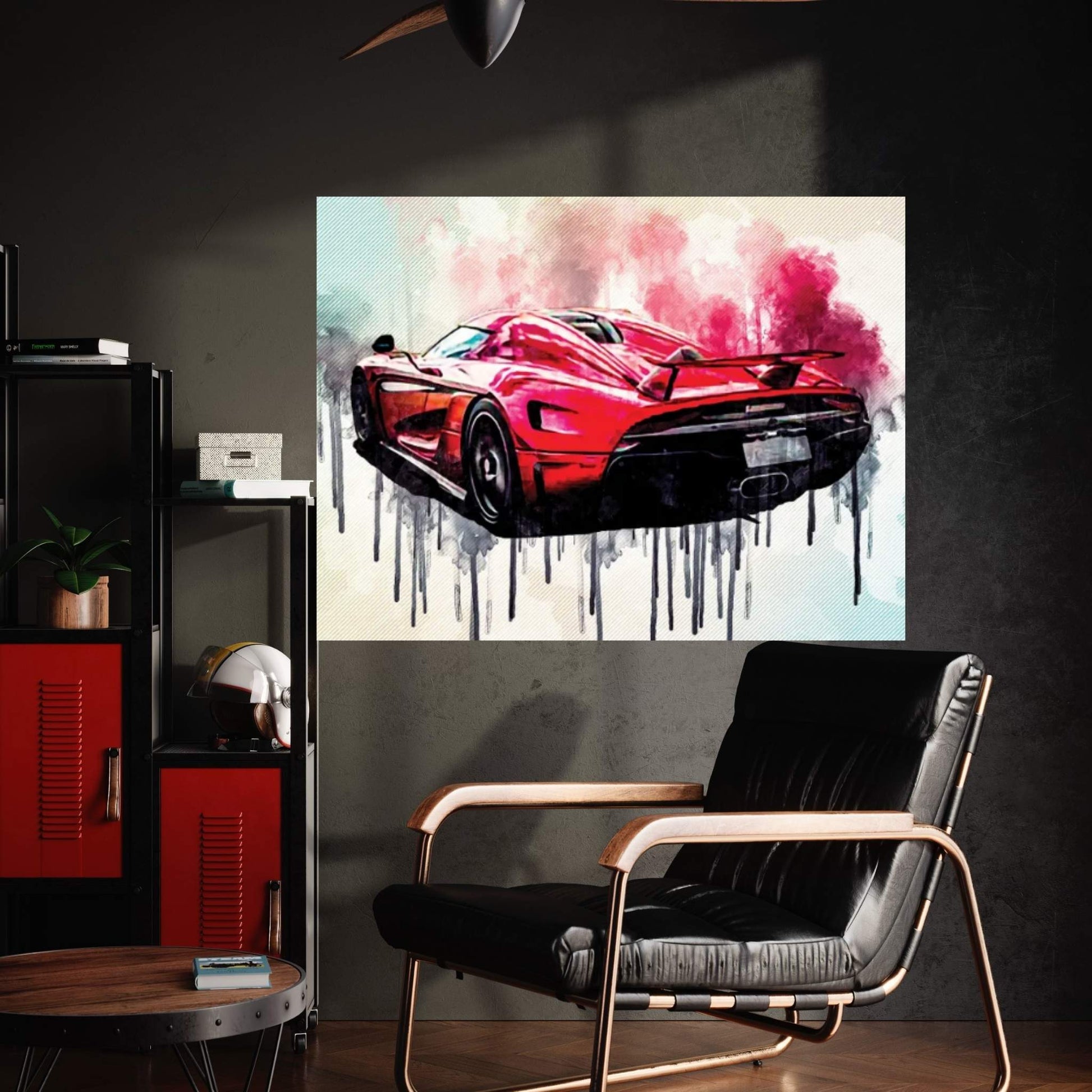 Koenigsegg Regera 2017 Hypercar Rear View Supercar Canvas Wall Art - Y Canvas