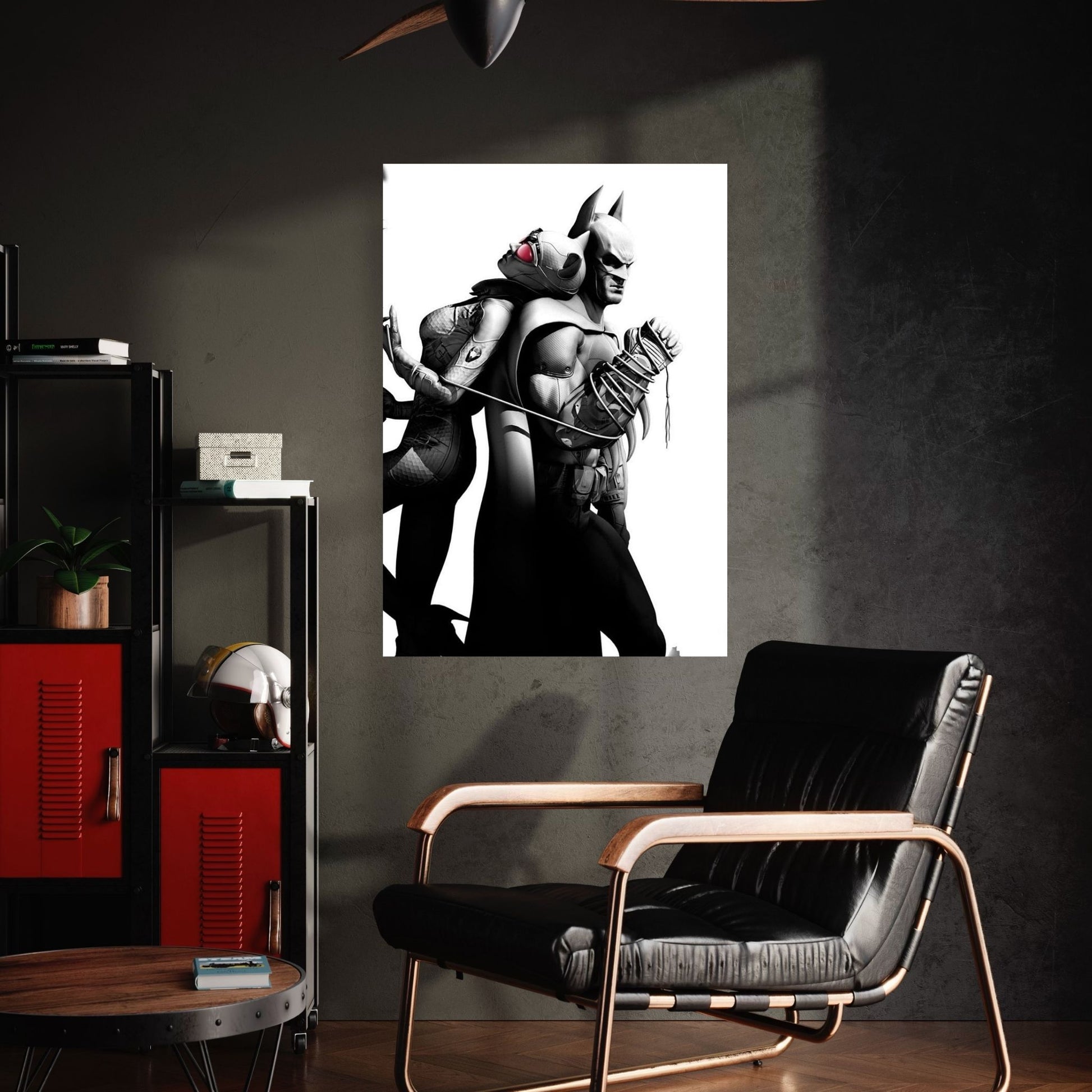 Catwoman and Batman Canvas Wall Art - Y Canvas