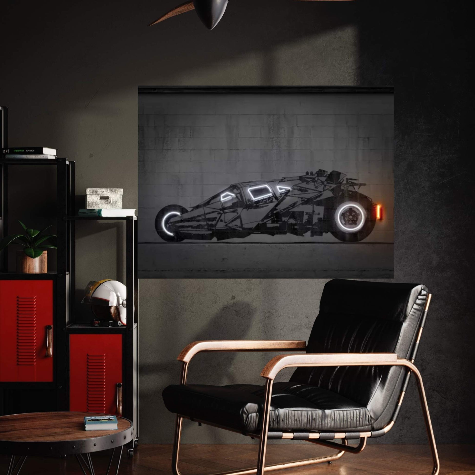 Batmobile Tumbler Canvas Wall Art - Y Canvas